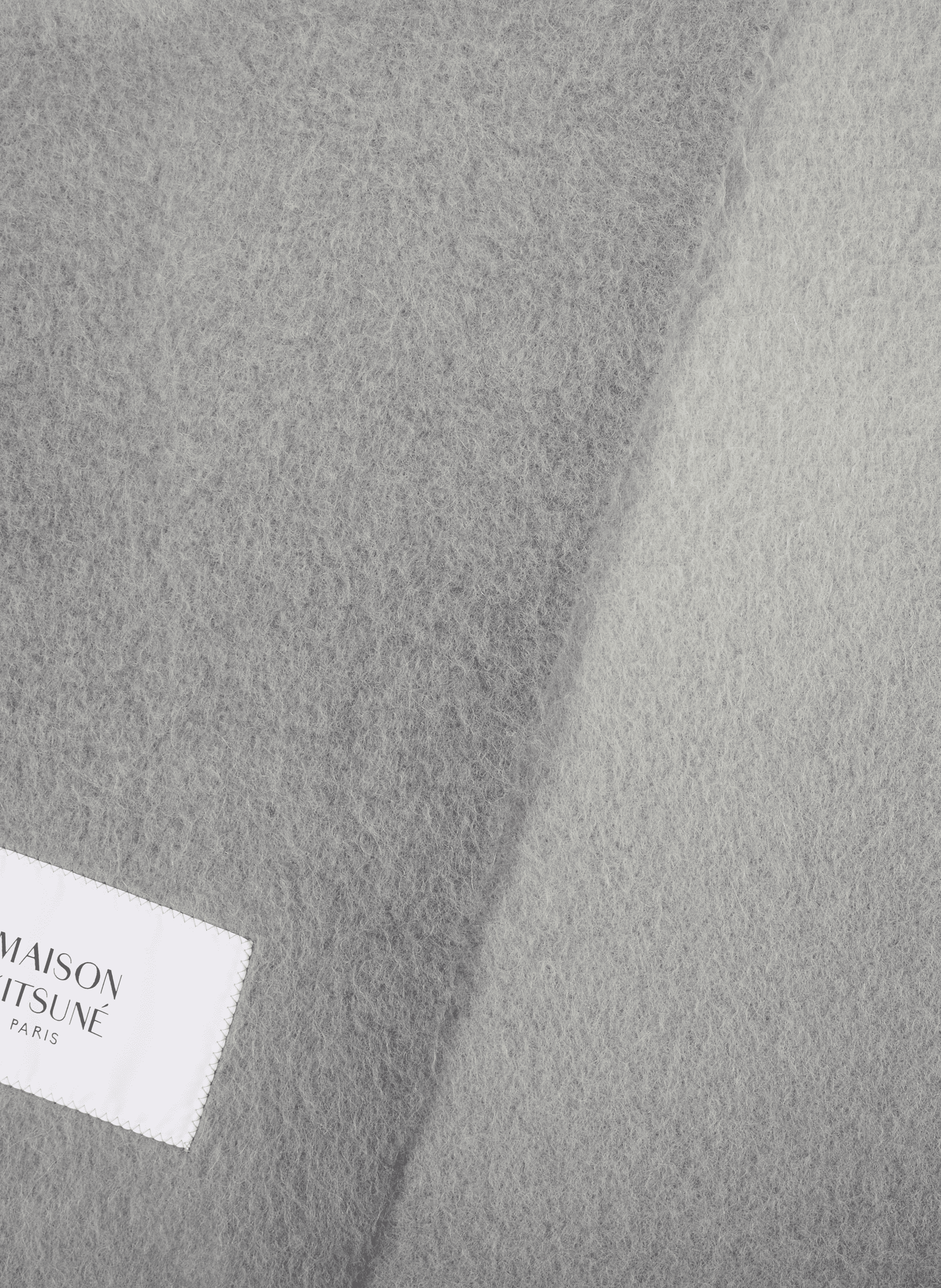 Schal aus Wollmischung MAISON KITSUNÉ Grau