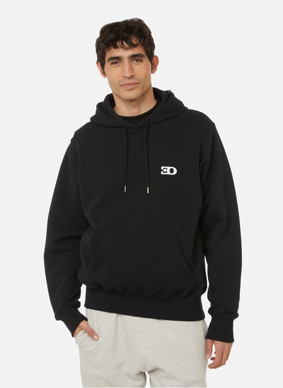 Hoodie en coton mélangé Noir by OUEST PARIS OUEST PARIS Hoodie en coton mélangé Noir