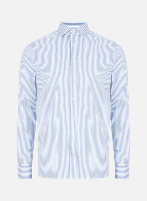 Striped cotton shirt BlueHACKETT 