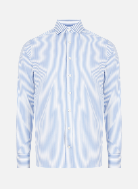 Striped cotton shirt BlueHACKETT 