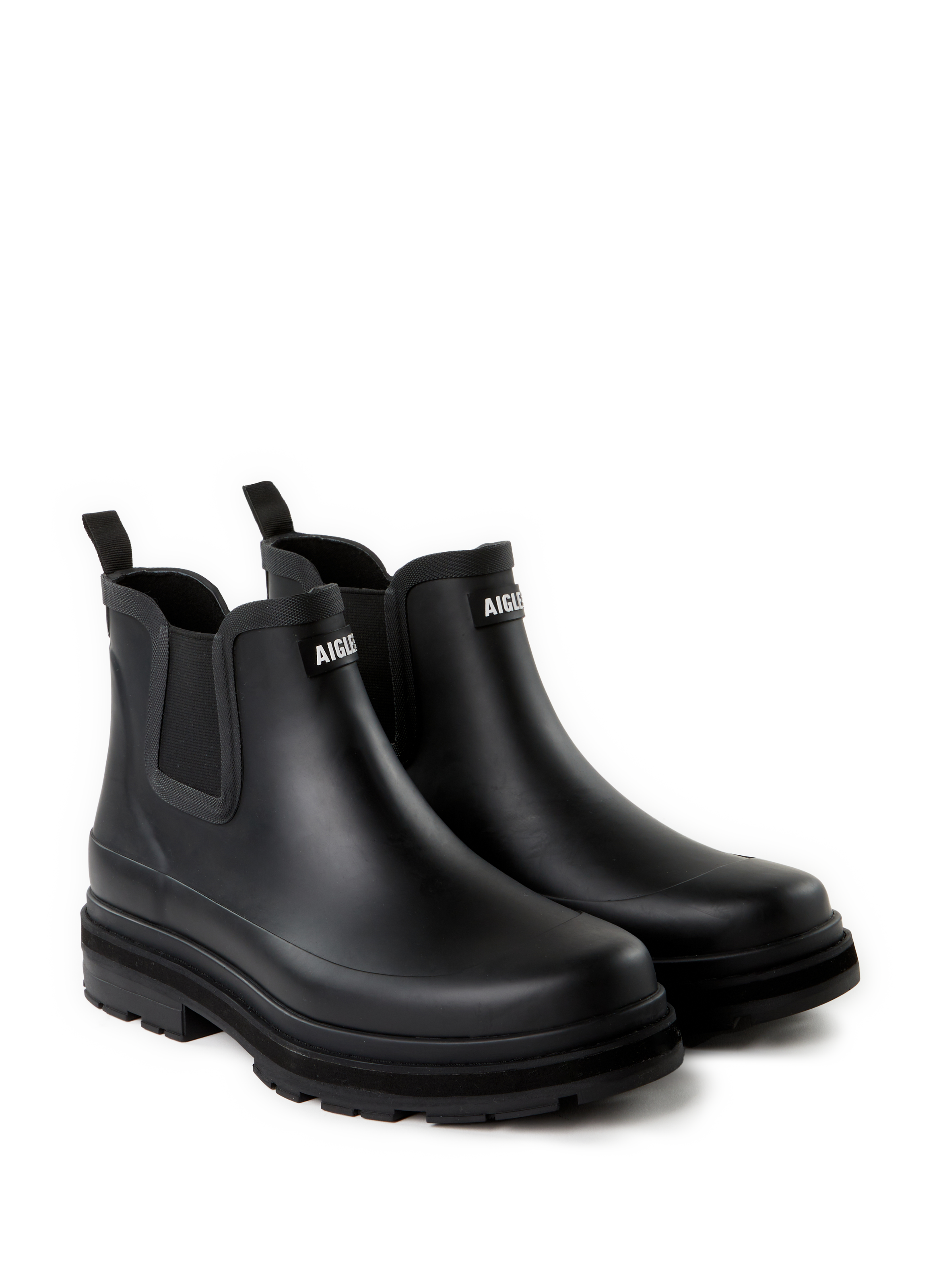 Boots compensées unies AIGLE Noir