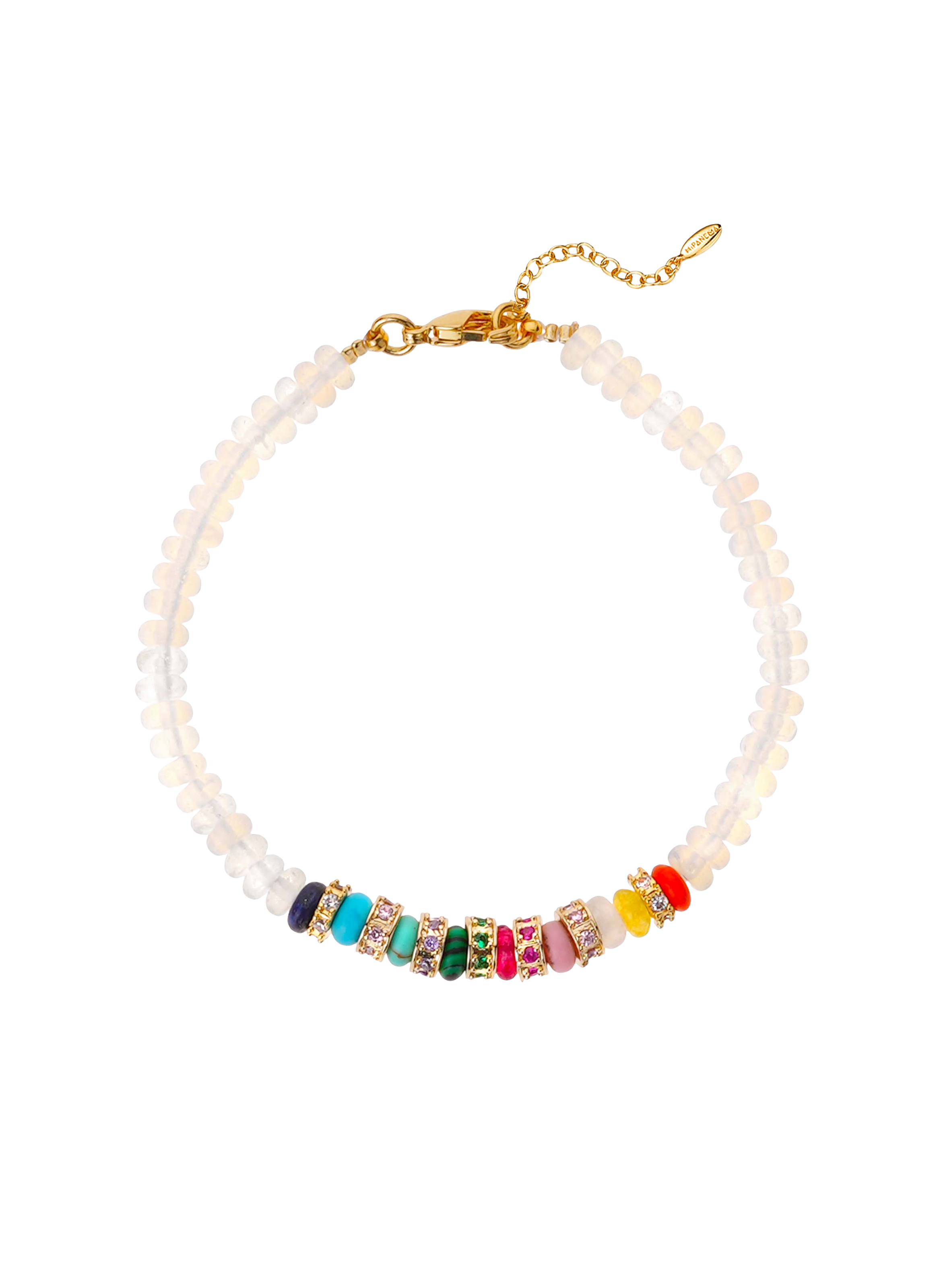 Bracelet avec perles et breloque réglable bangalor HIPANEMA Multicolore