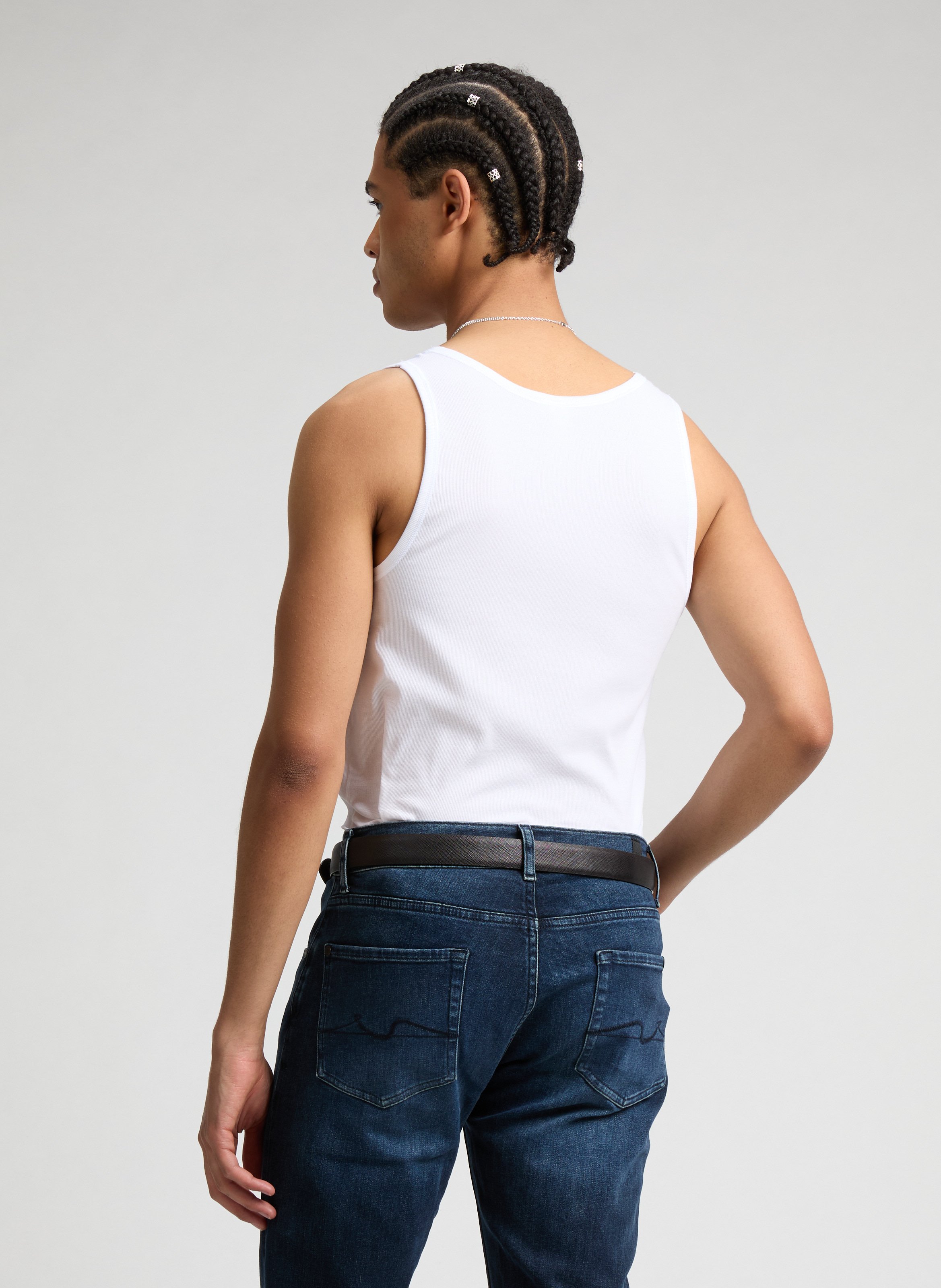Cotton Tank Top HANRO White