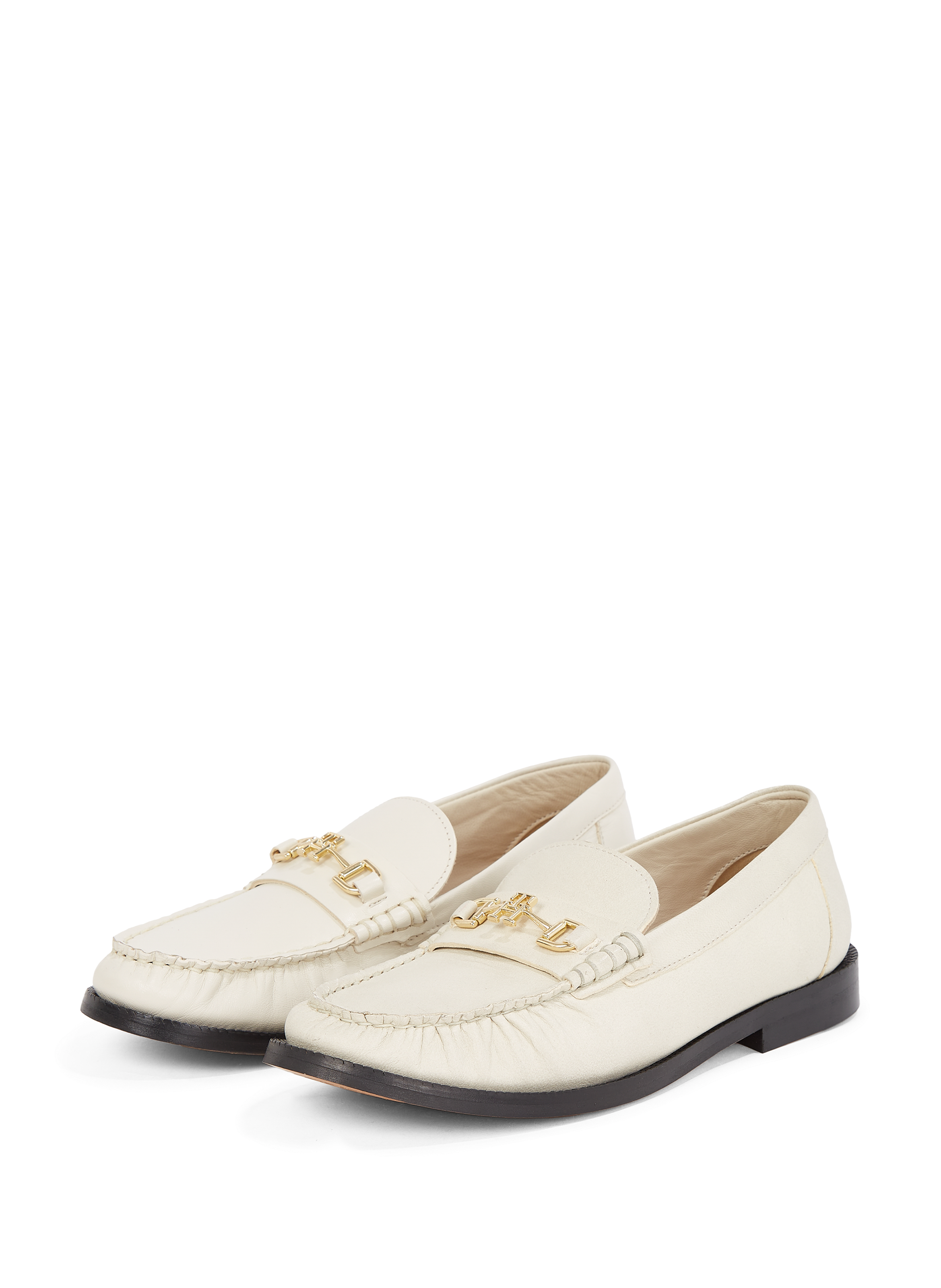 Mocassins en cuir TOMMY HILFIGER Beige