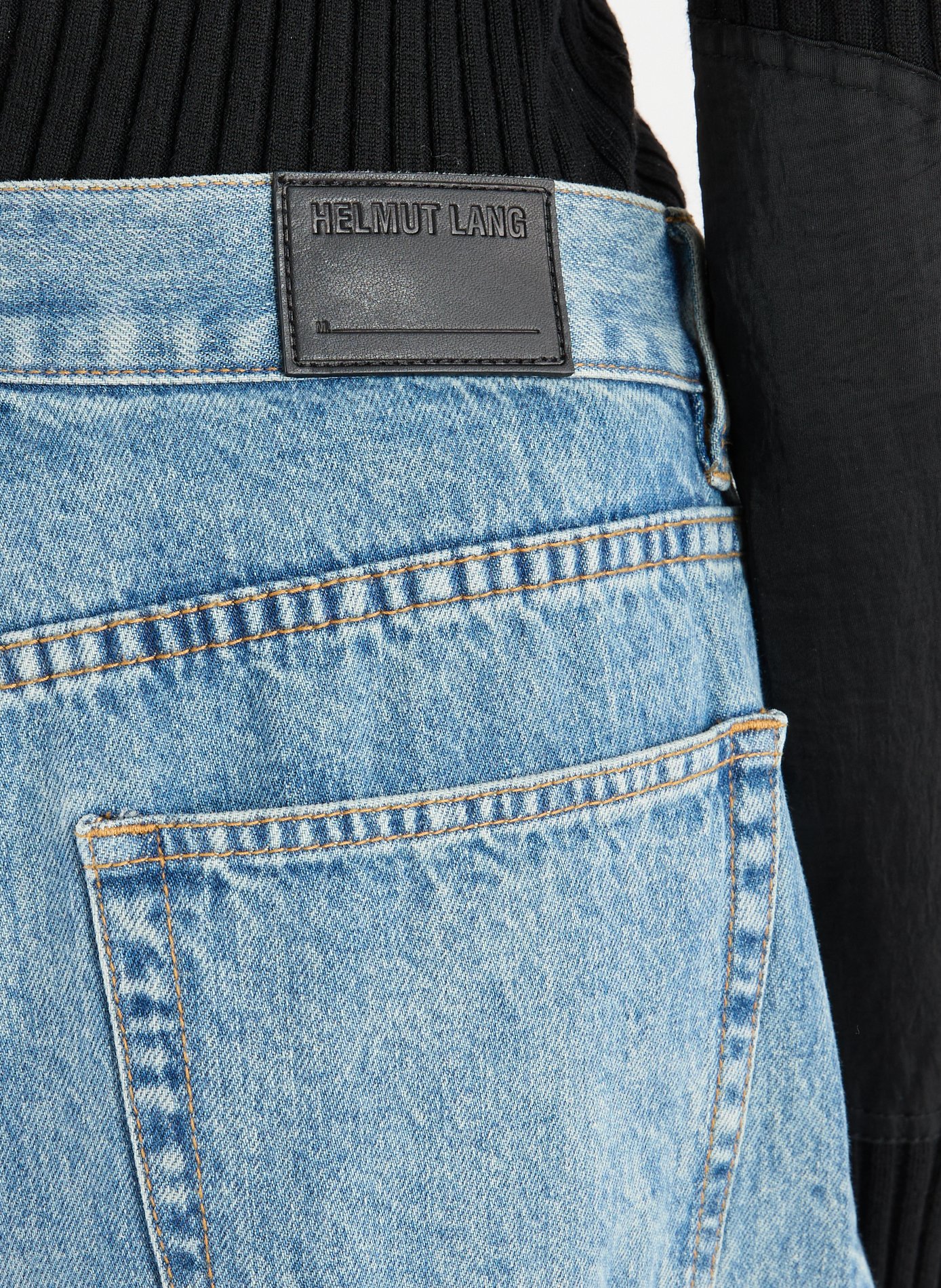 Cotton trousers with double pleat HELMUT LANG Blue