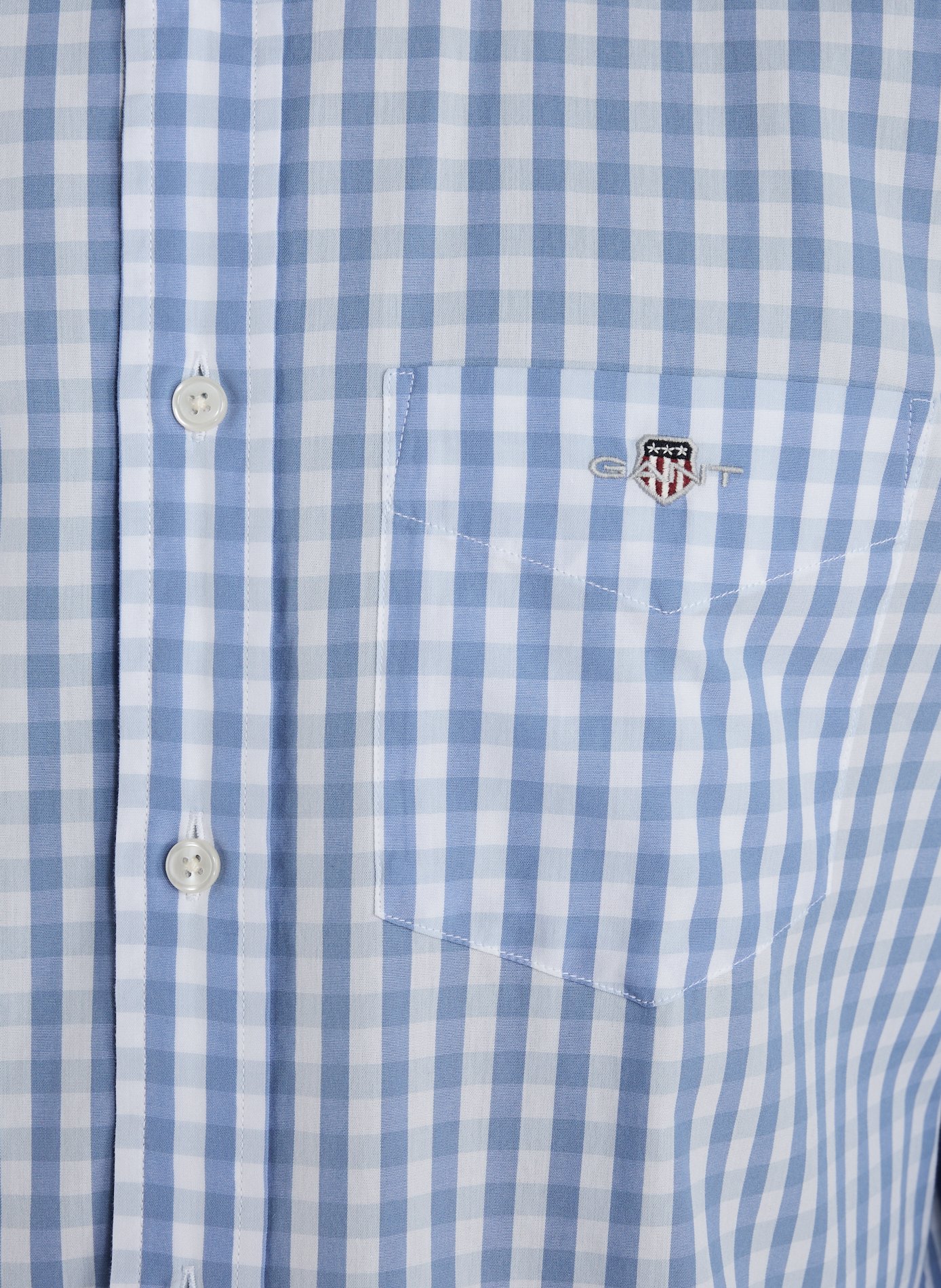 Check cotton Shirt GANT Blue