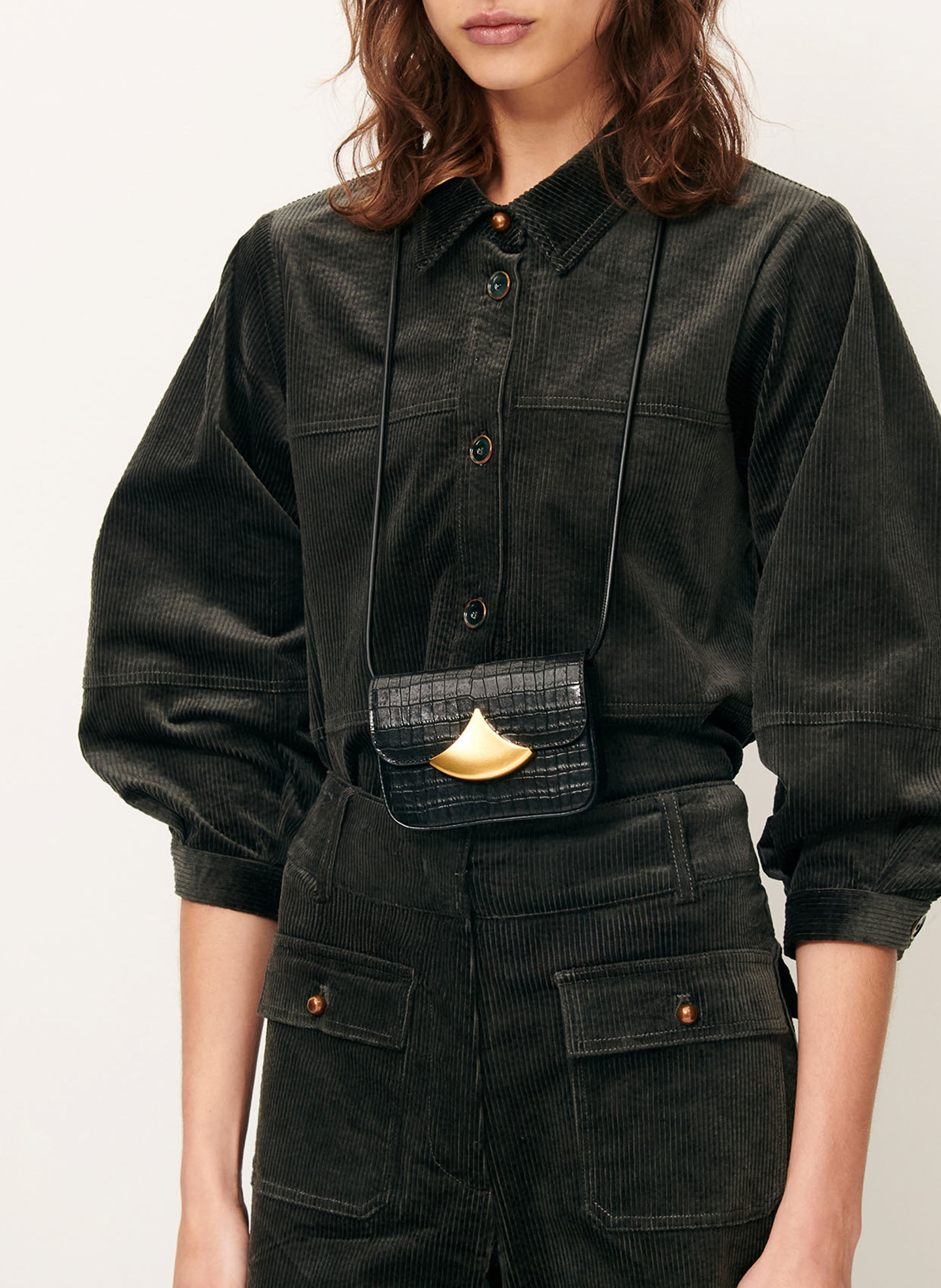 Surchemise ample courte en coton mélangé leotown SESSUN Bleu