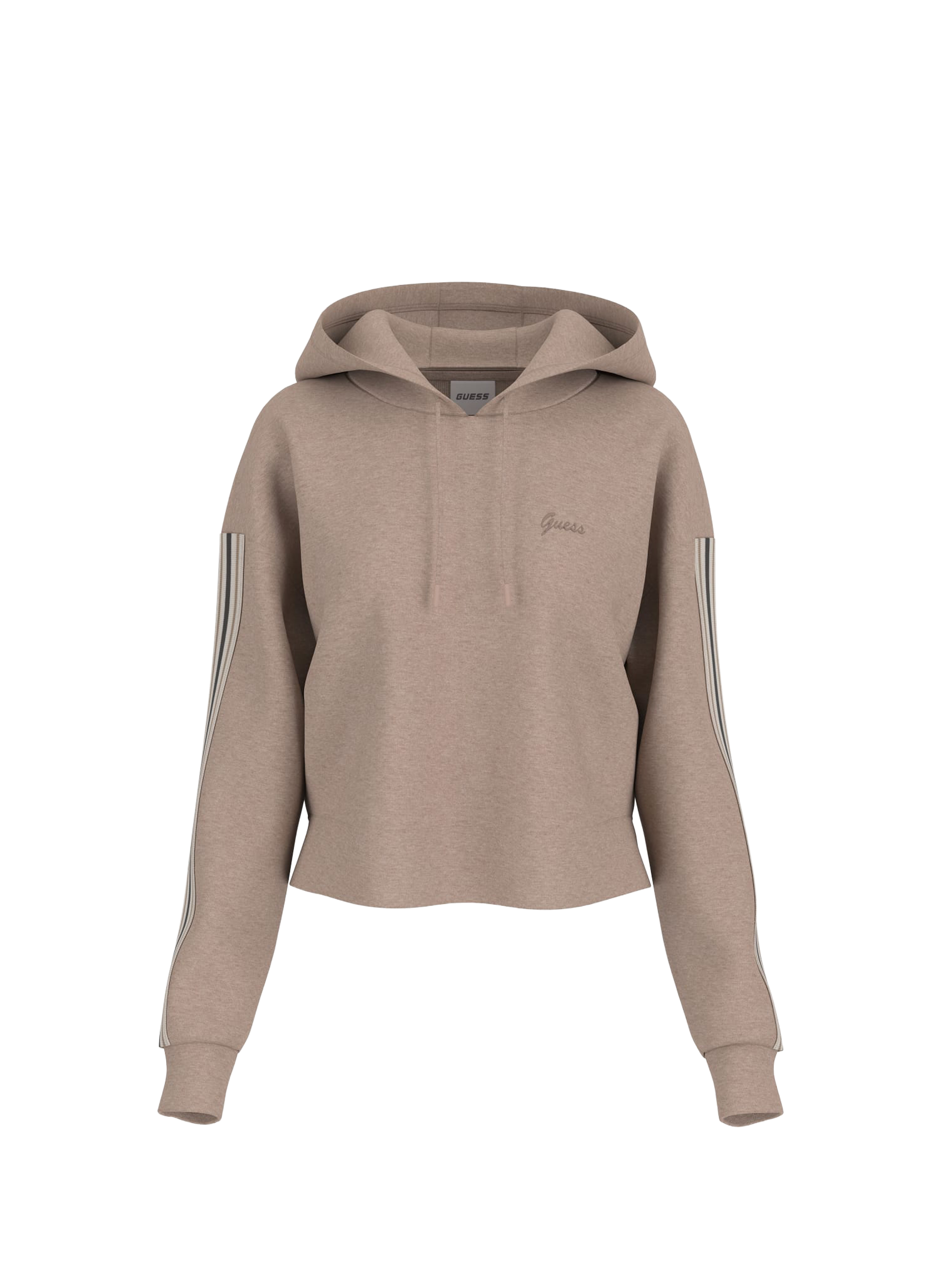 GUESS Plain hoodie Brown