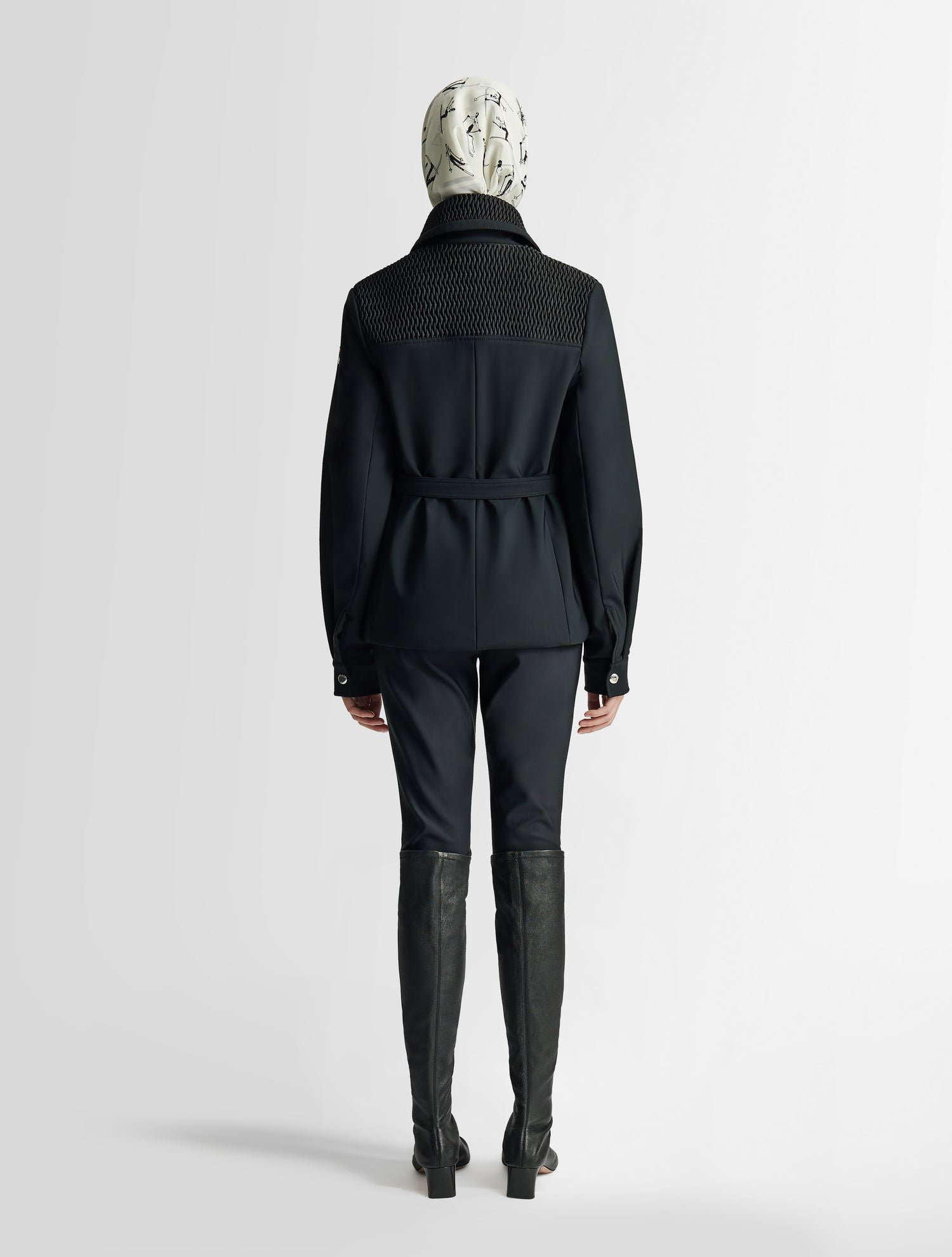 Veste diamara col chemise coupe regular FUSALP Noir