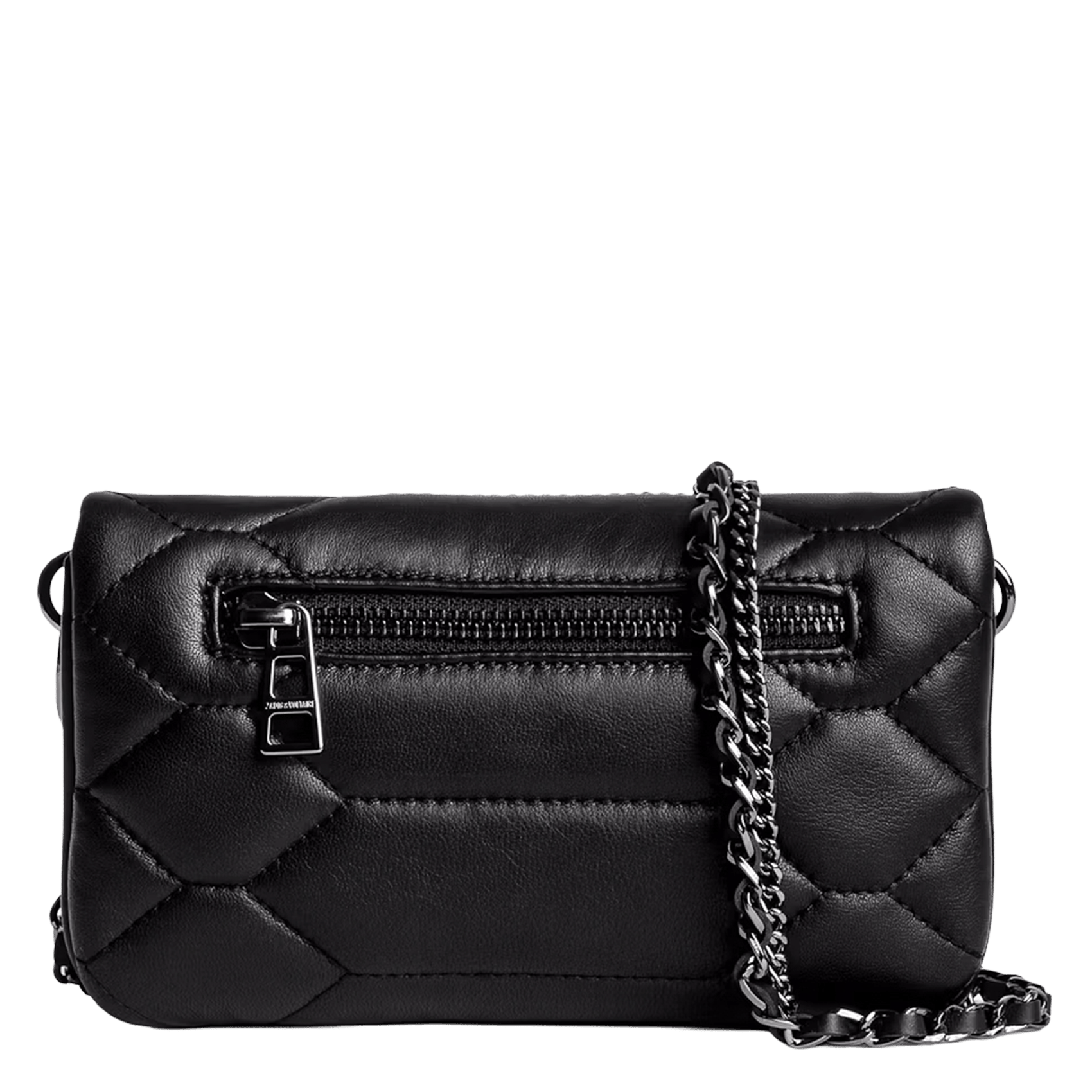 Pochette en cuir matelassé rock nano xl ZADIG&VOLTAIRE Noir
