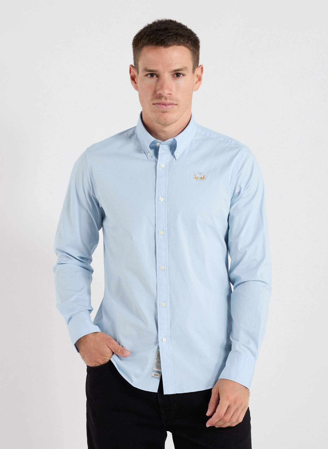 LA MARTINA Slim cotton shirt Multicolour