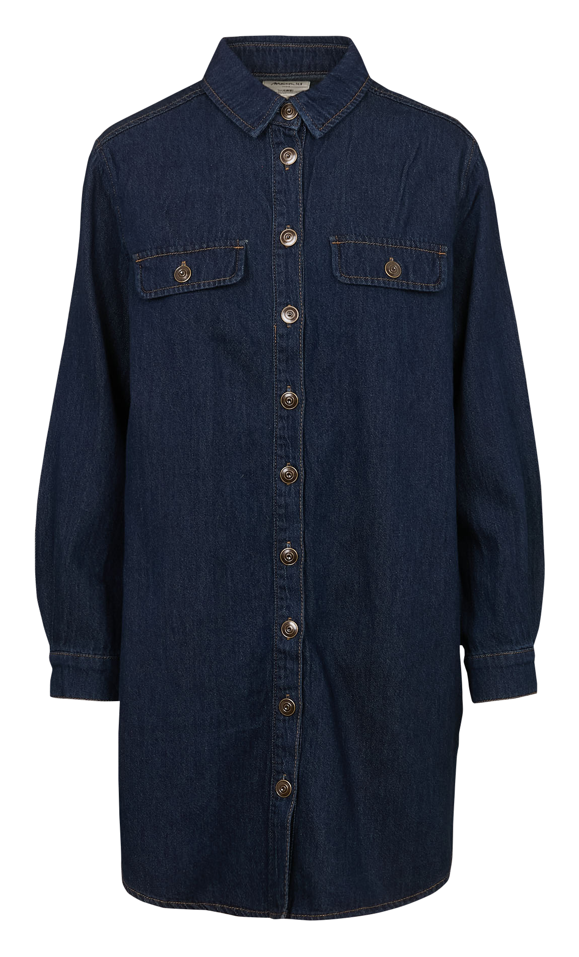 Robe chemise courte boutonnée en jean mercy MAISON 123 Bleu