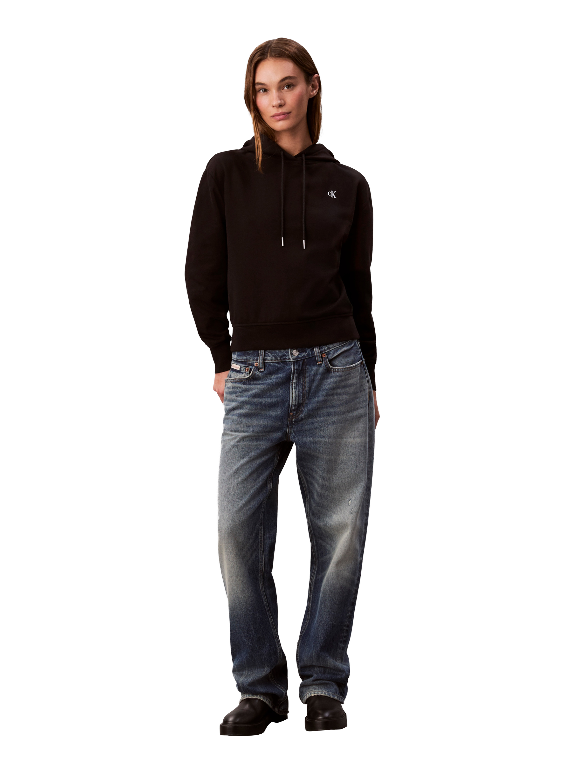 Cotton hoodie CALVIN KLEIN Black