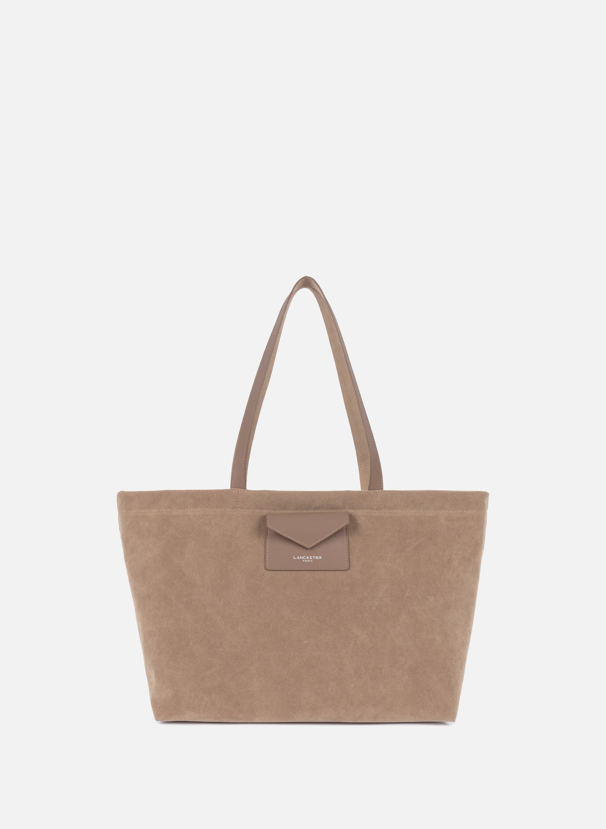 Grand sac cabas épaule - suédine kba LANCASTER Beige