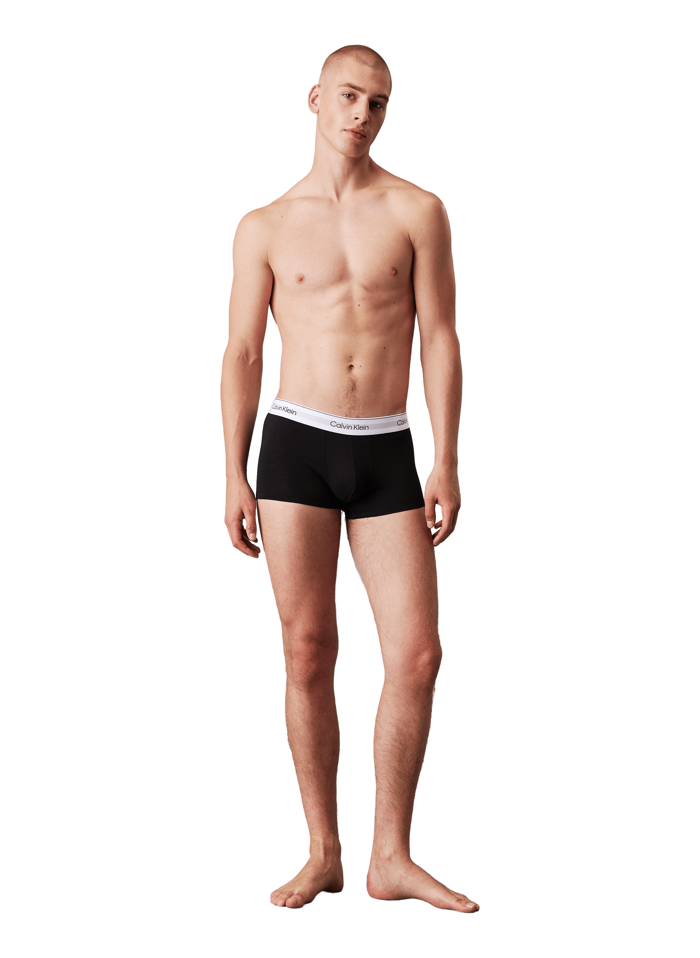 Lot de boxers uni en coton mélangé CALVIN KLEIN Multicolore