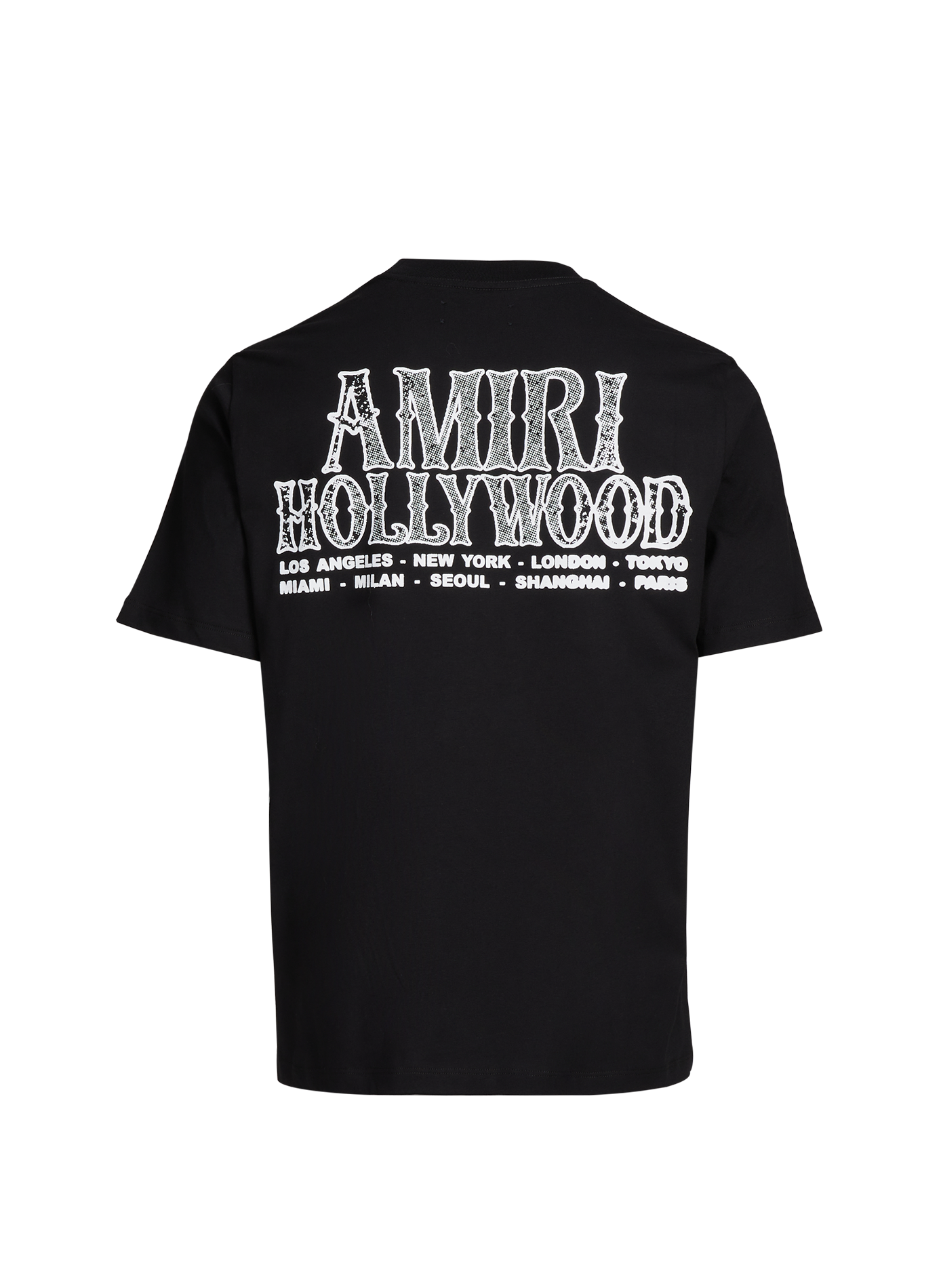 Biker-style cotton t-shirt AMIRI Black