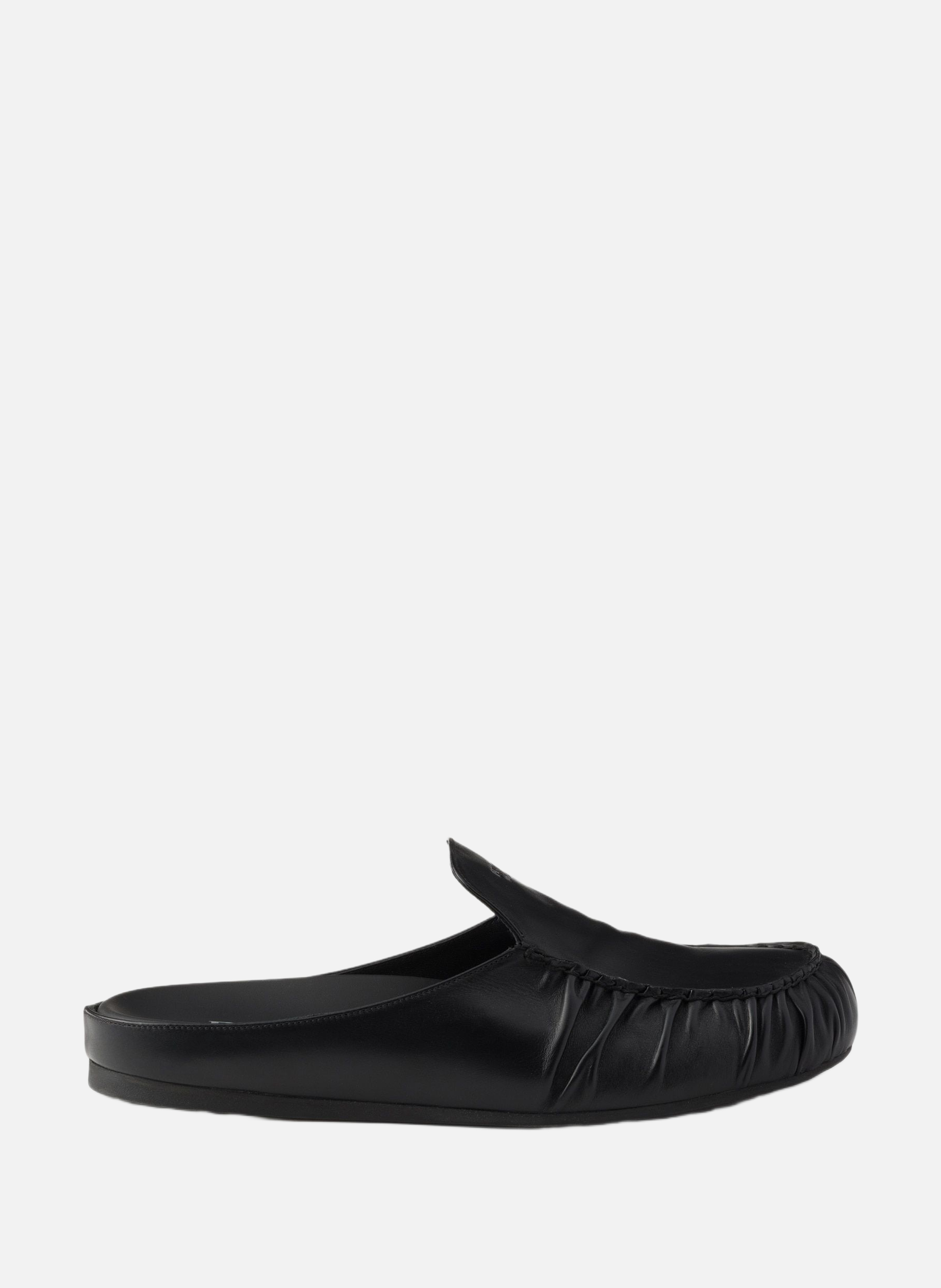 Mules en cuir PRADA Noir