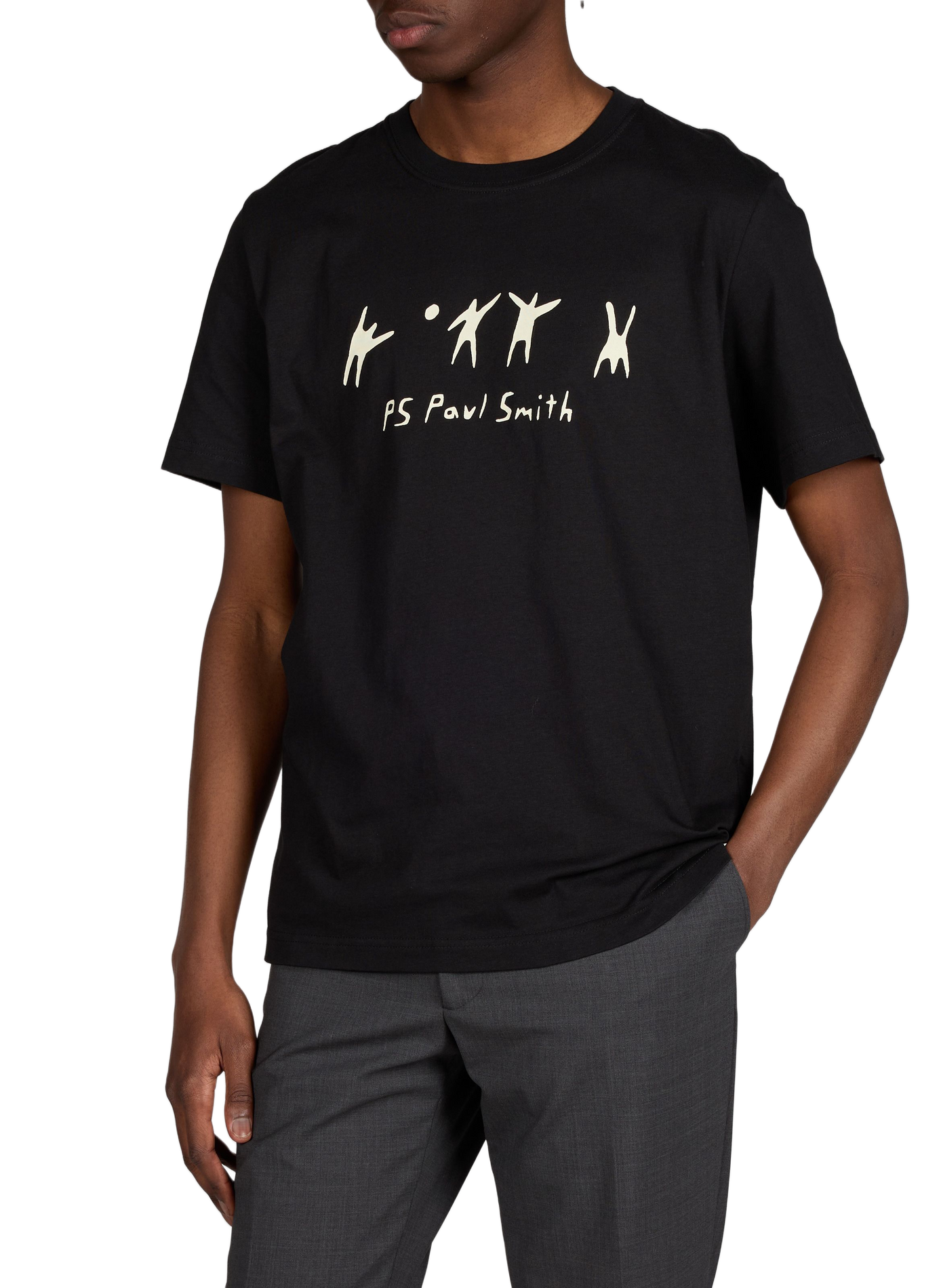 Organic cotton Volleyball T-shirt PAUL SMITH Black