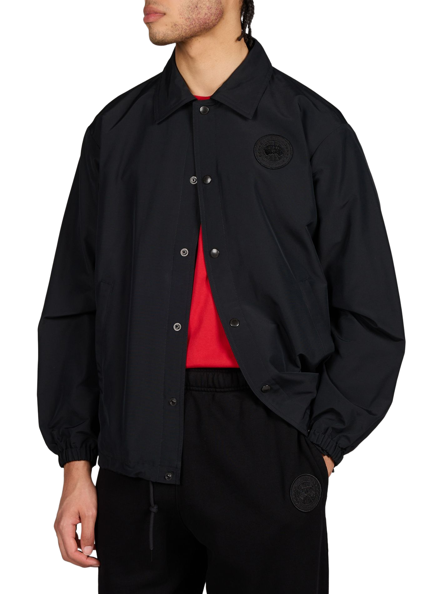 Veste droite unie col classique CANADA GOOSE Noir