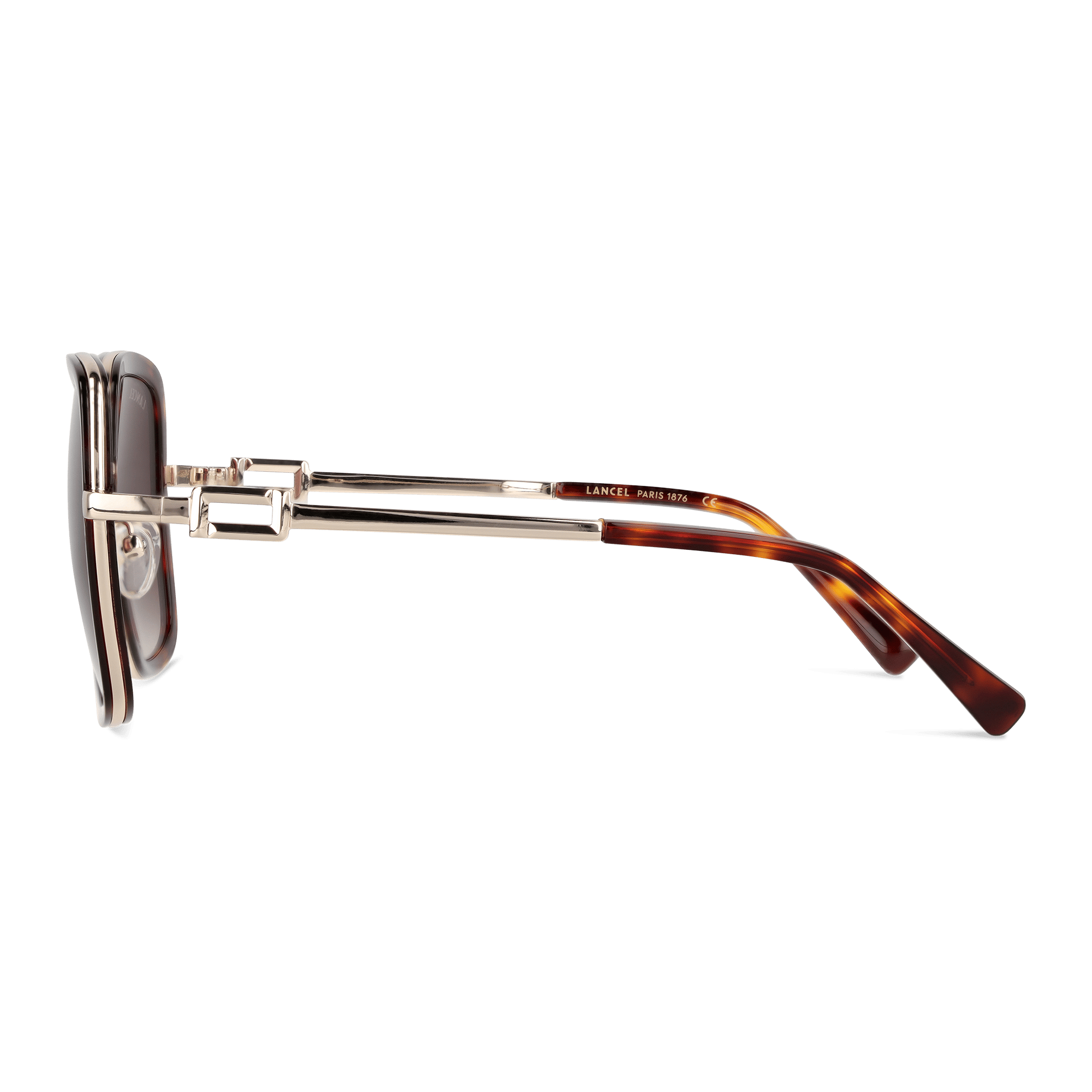 Lunettes de soleil tess de lancel en acétate LANCEL Marron