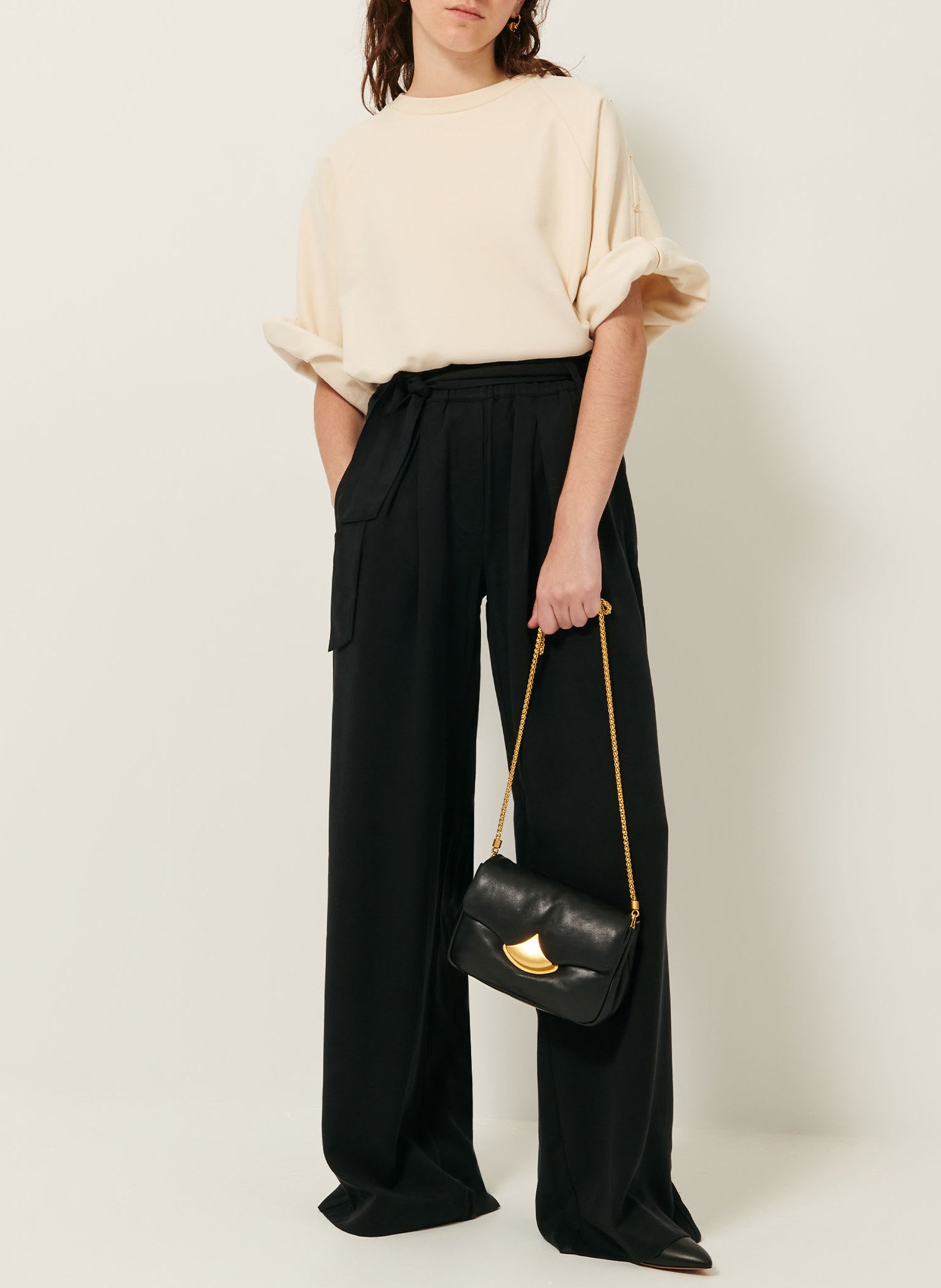 Pantalon large rim SESSUN Noir