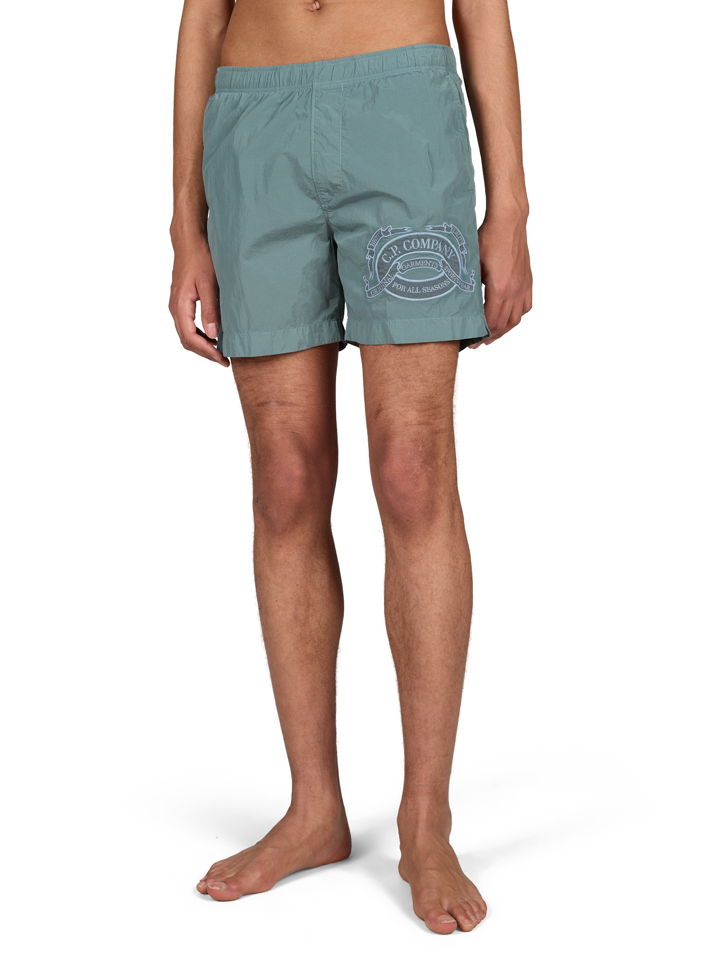 Geborduurde zwemshorts CP COMPANY Blauw