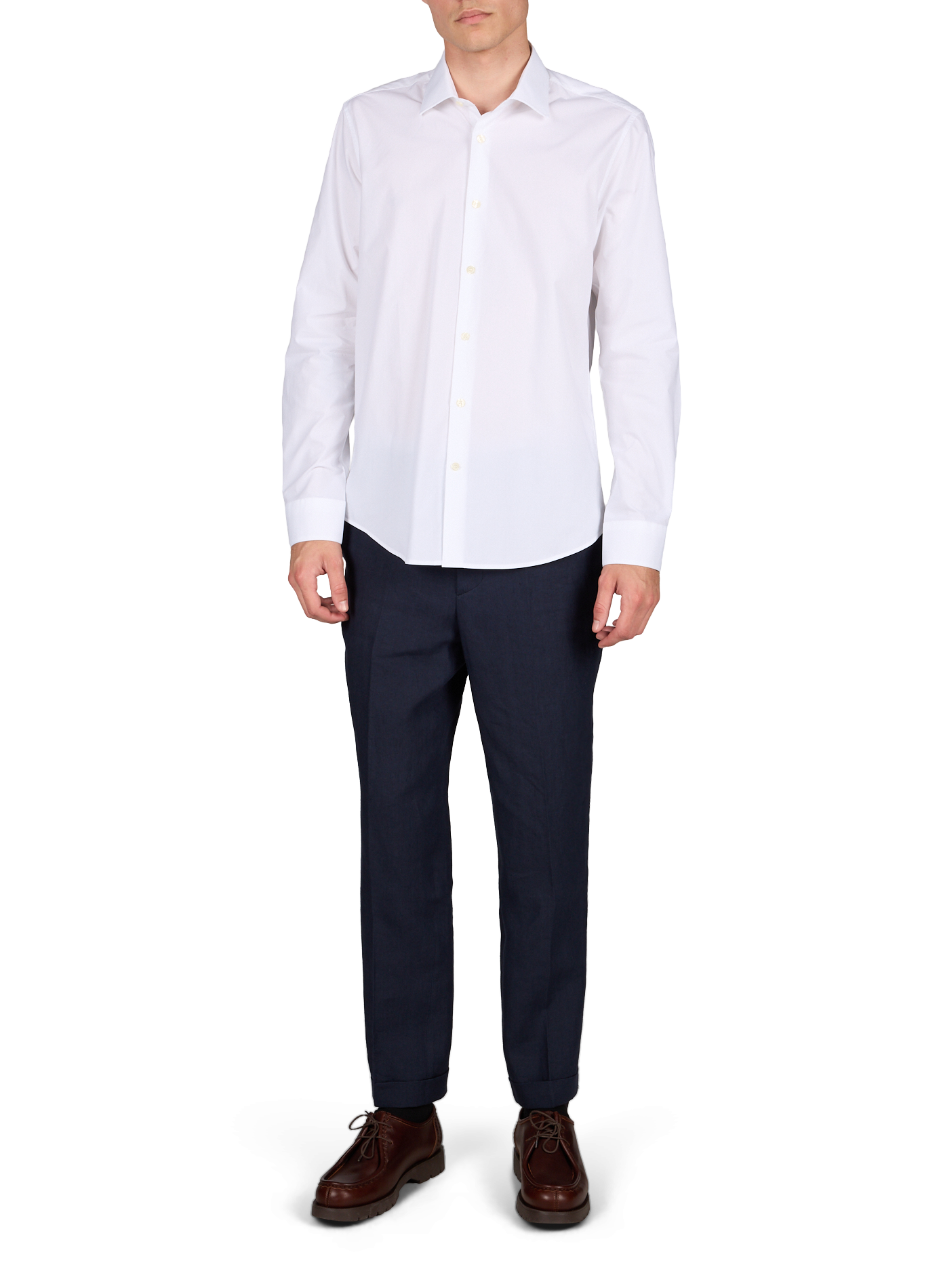 Camisa recta de algodón LAFAURIE Blanco