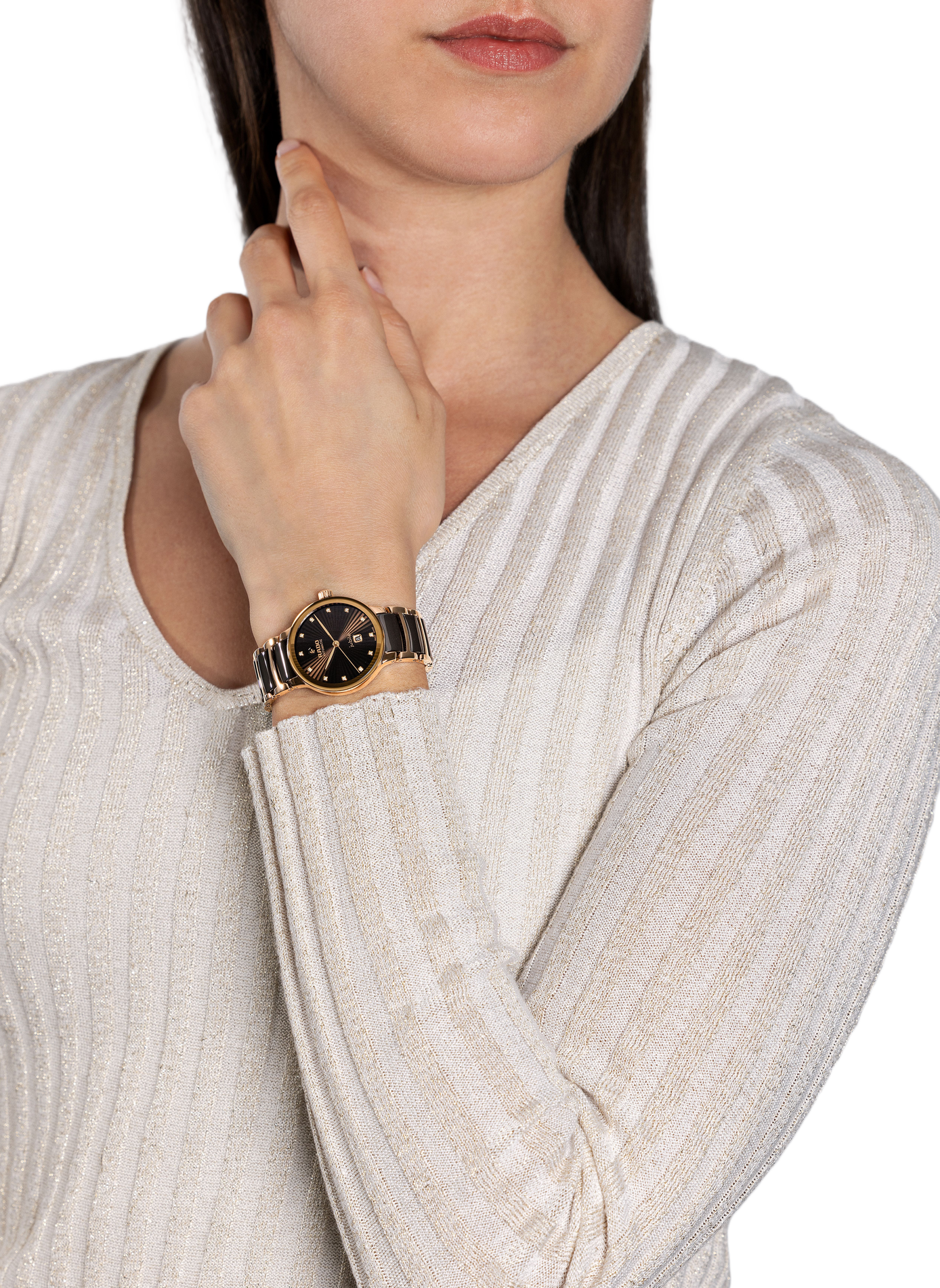 Montre automatique Centrix en céramique RADO Blanc