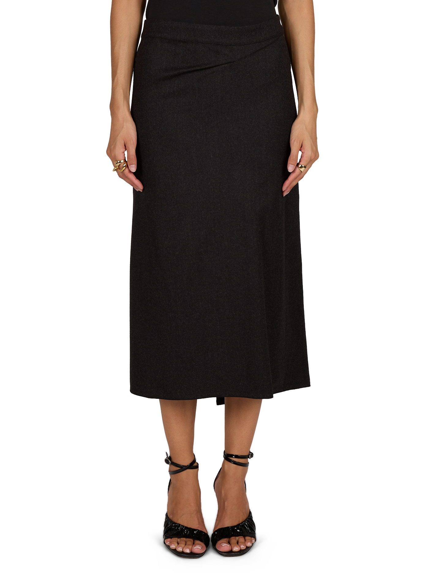 Wool midi skirt VICTORIA BECKHAM Grey