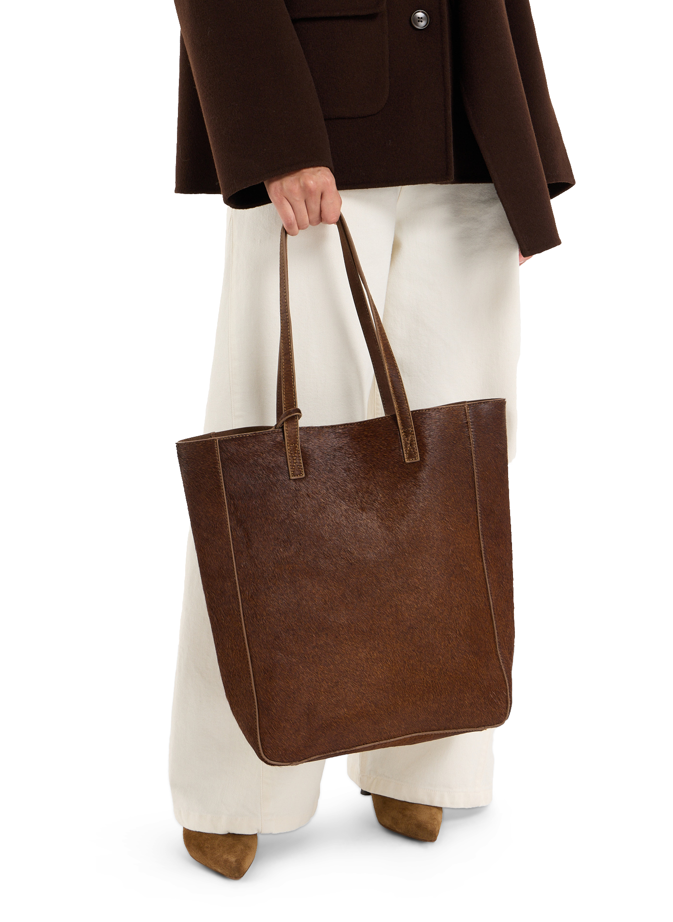 Sac cabas Gab en cuir SAISON 1865 Marron
