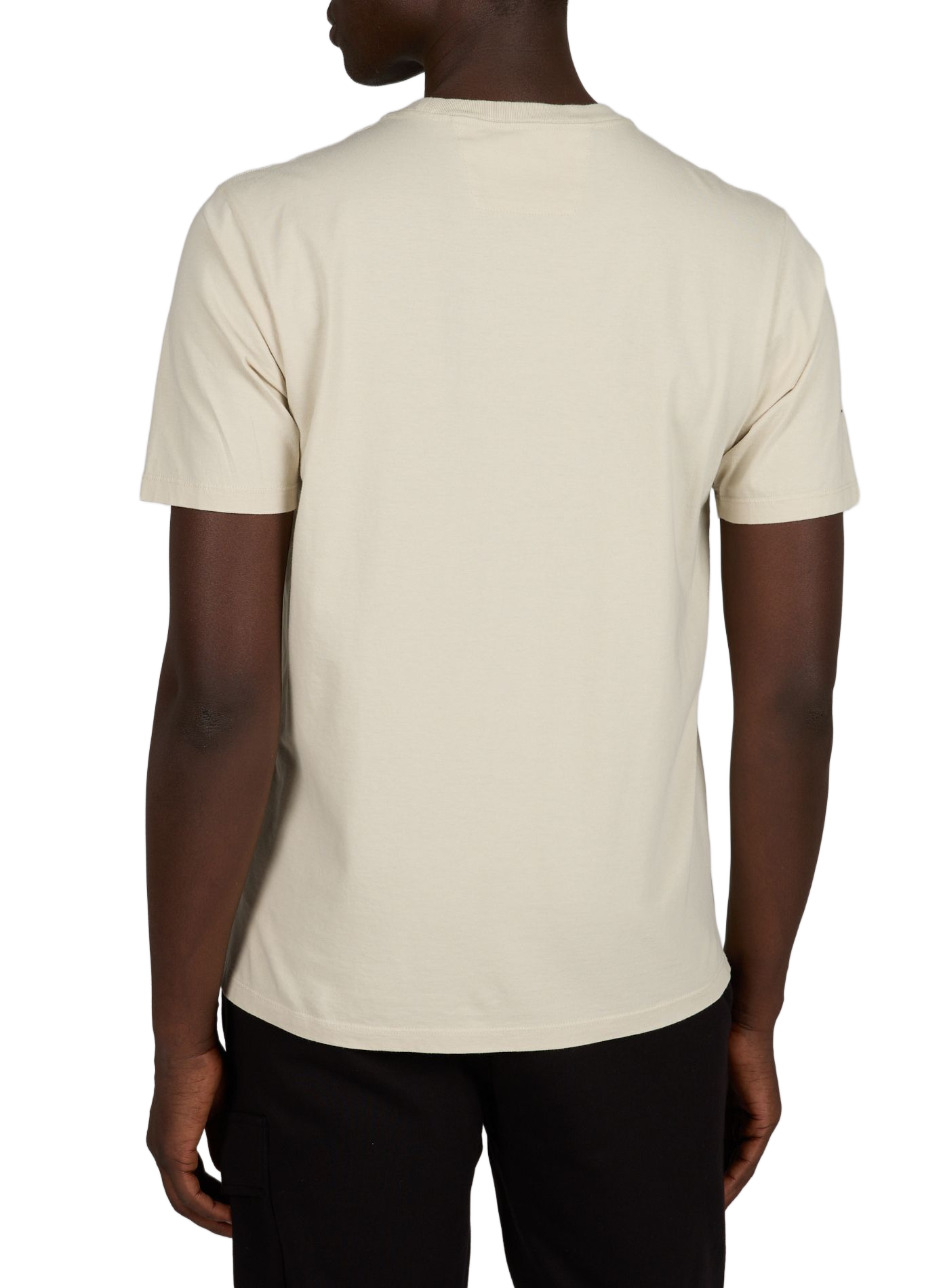 T-shirt met geborduurd logo van katoen CP COMPANY Beige