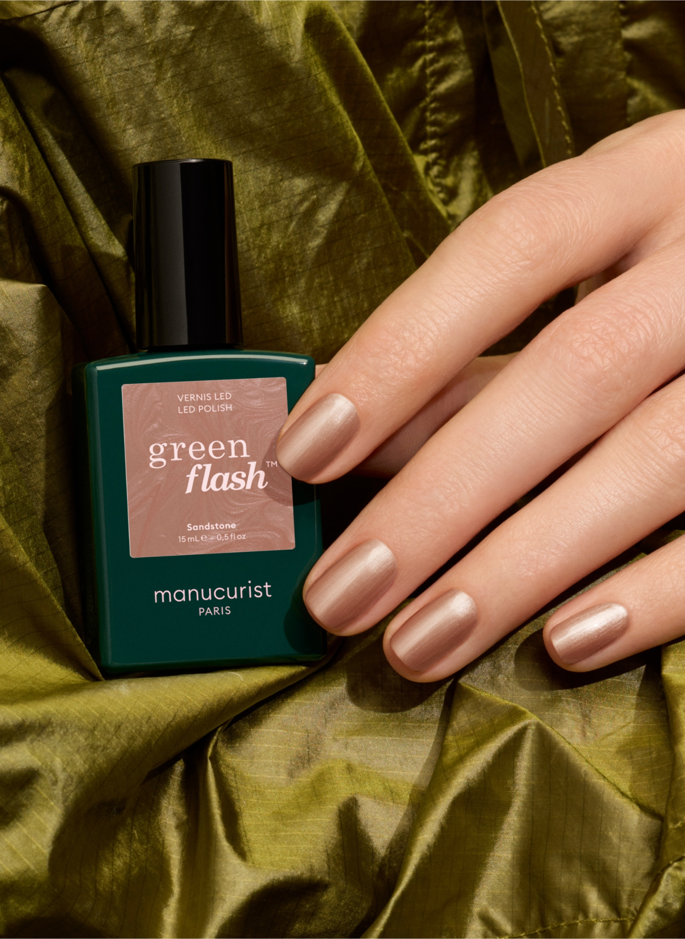 Green Flash - Sandstone MANUCURIST Marron clair nacré
