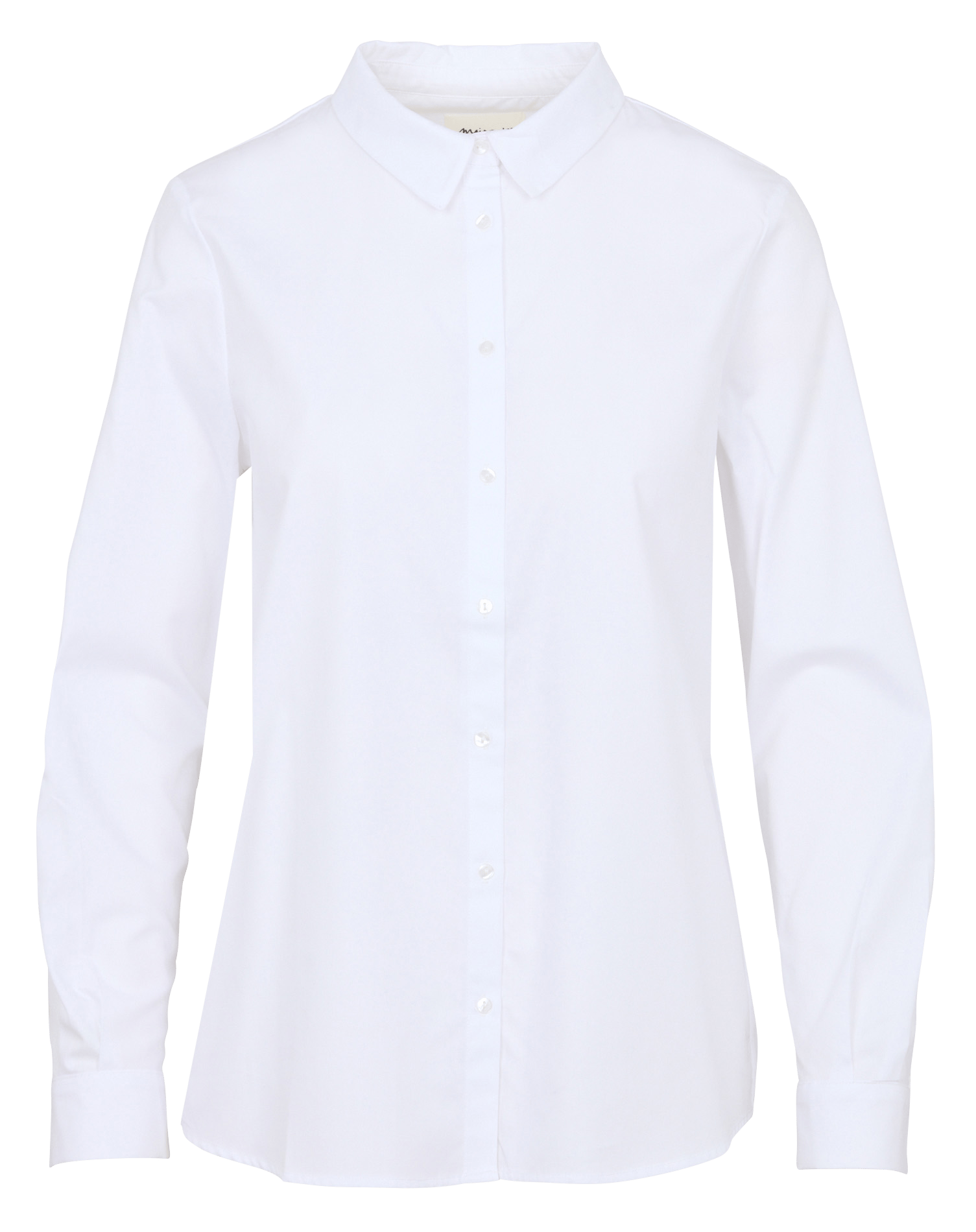 Chemise droite col cassique en coton carla MAISON 123 Blanc