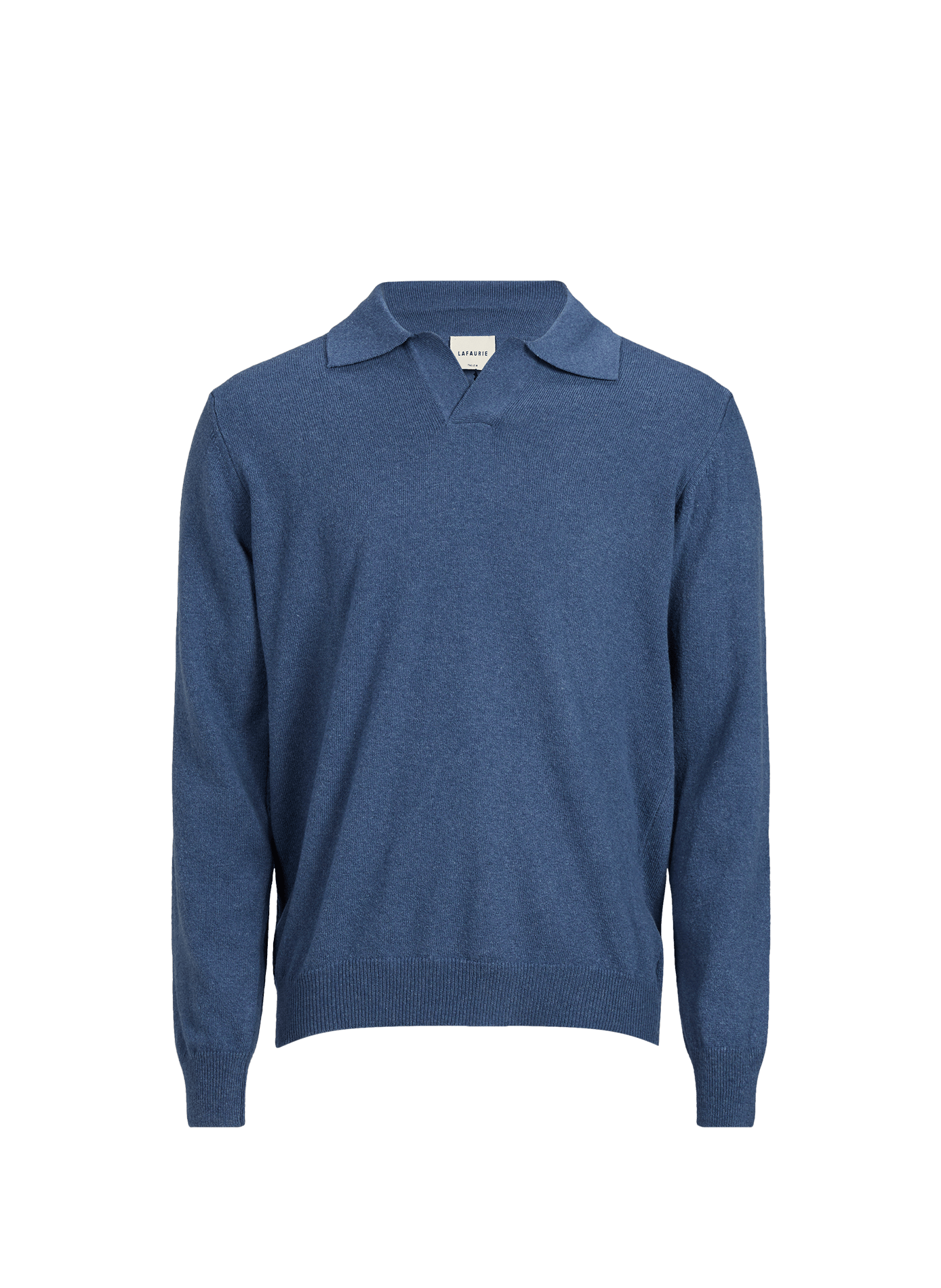 Jersey Gabino de lana con cuello polo LAFAURIE Azul