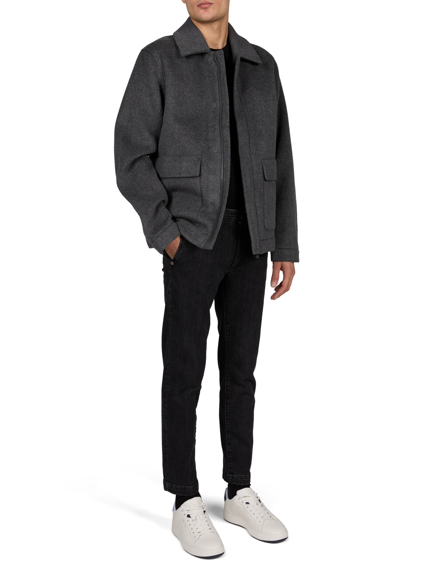 Gerader Jeans aus Baumwollmischung RE HASH Blau