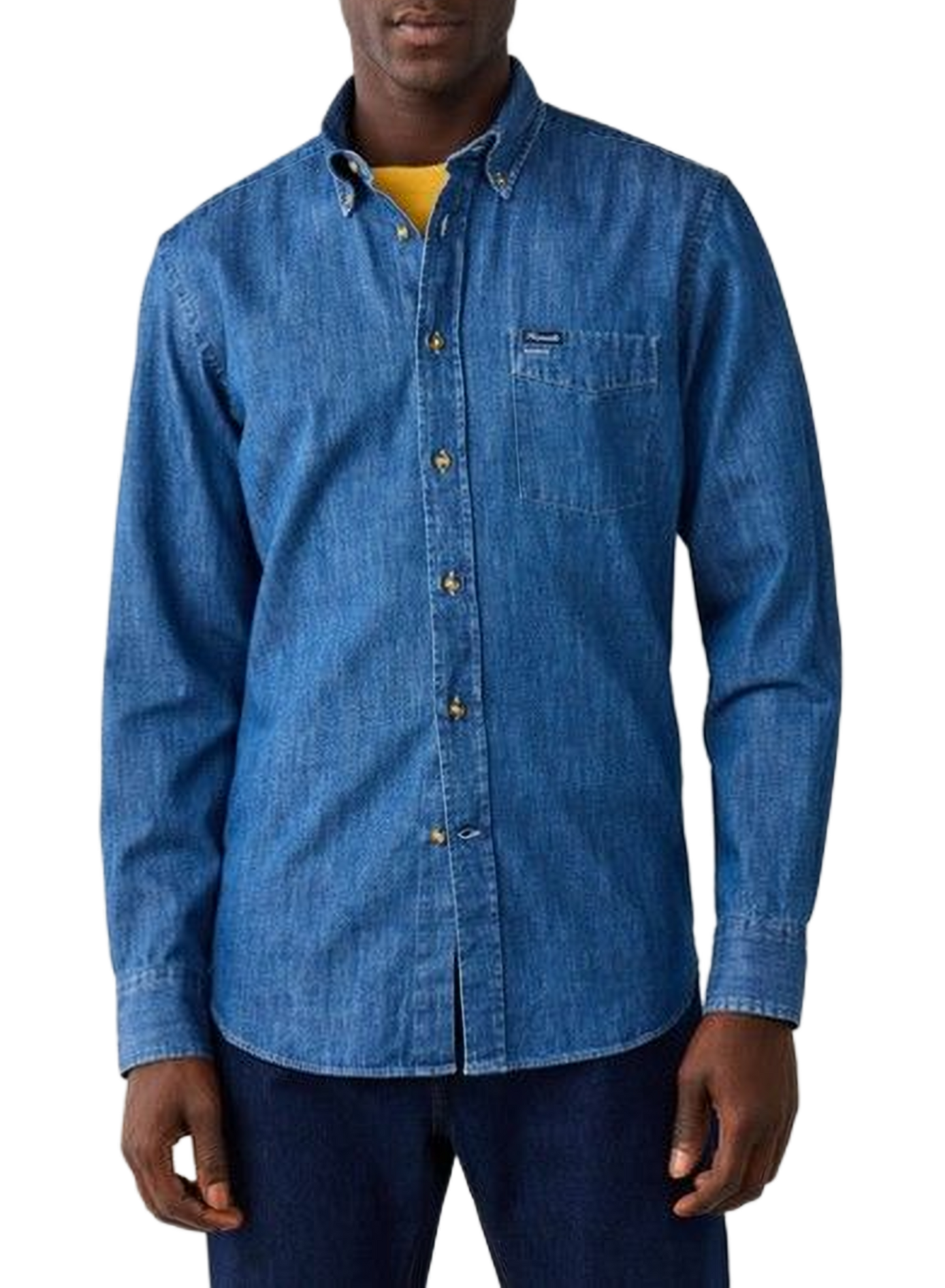 Camicia con collo alla americana in cotone FACONNABLE Blu