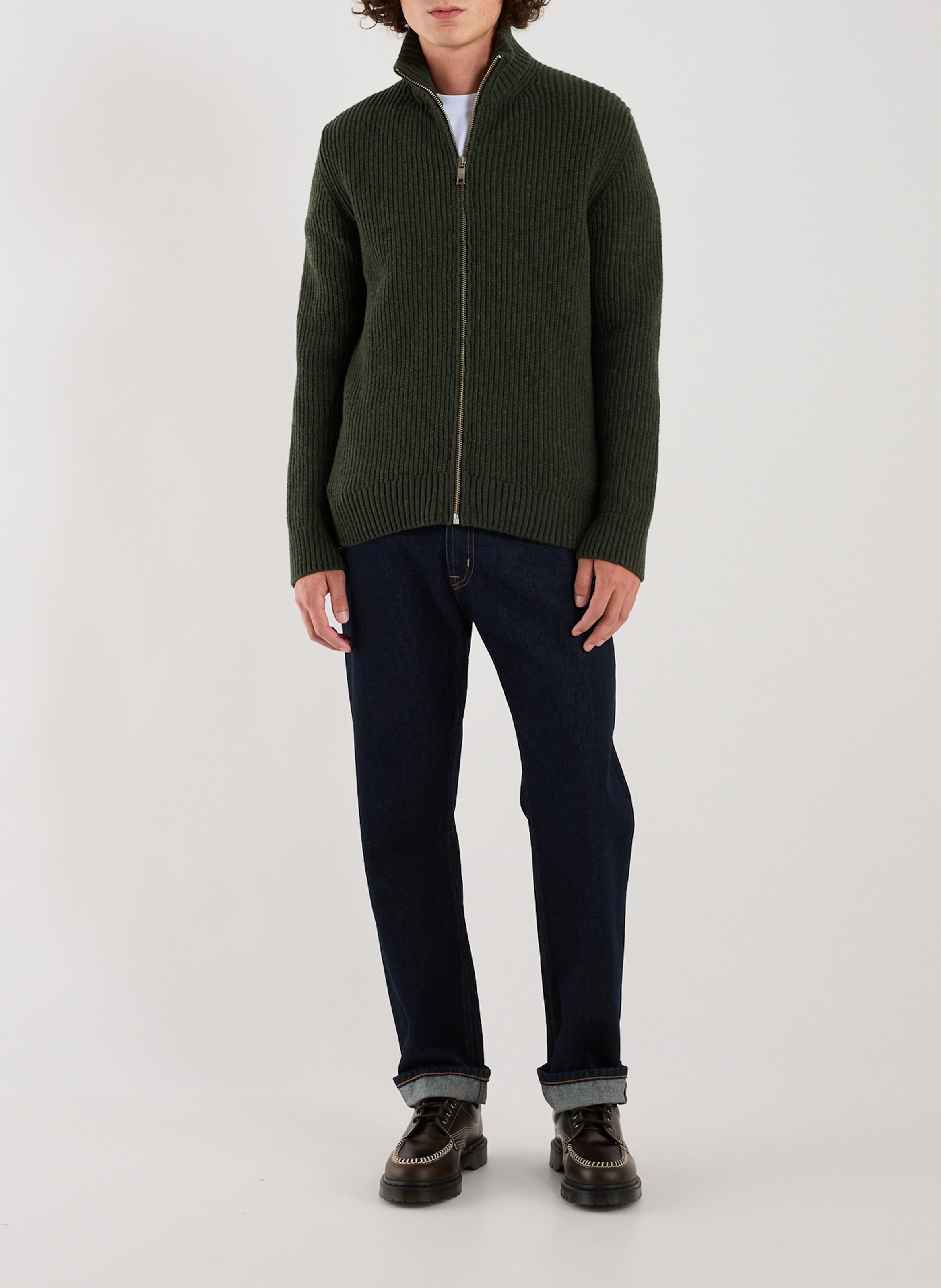 Strick-Cardigan Maël AU PRINTEMPS PARIS Khaki