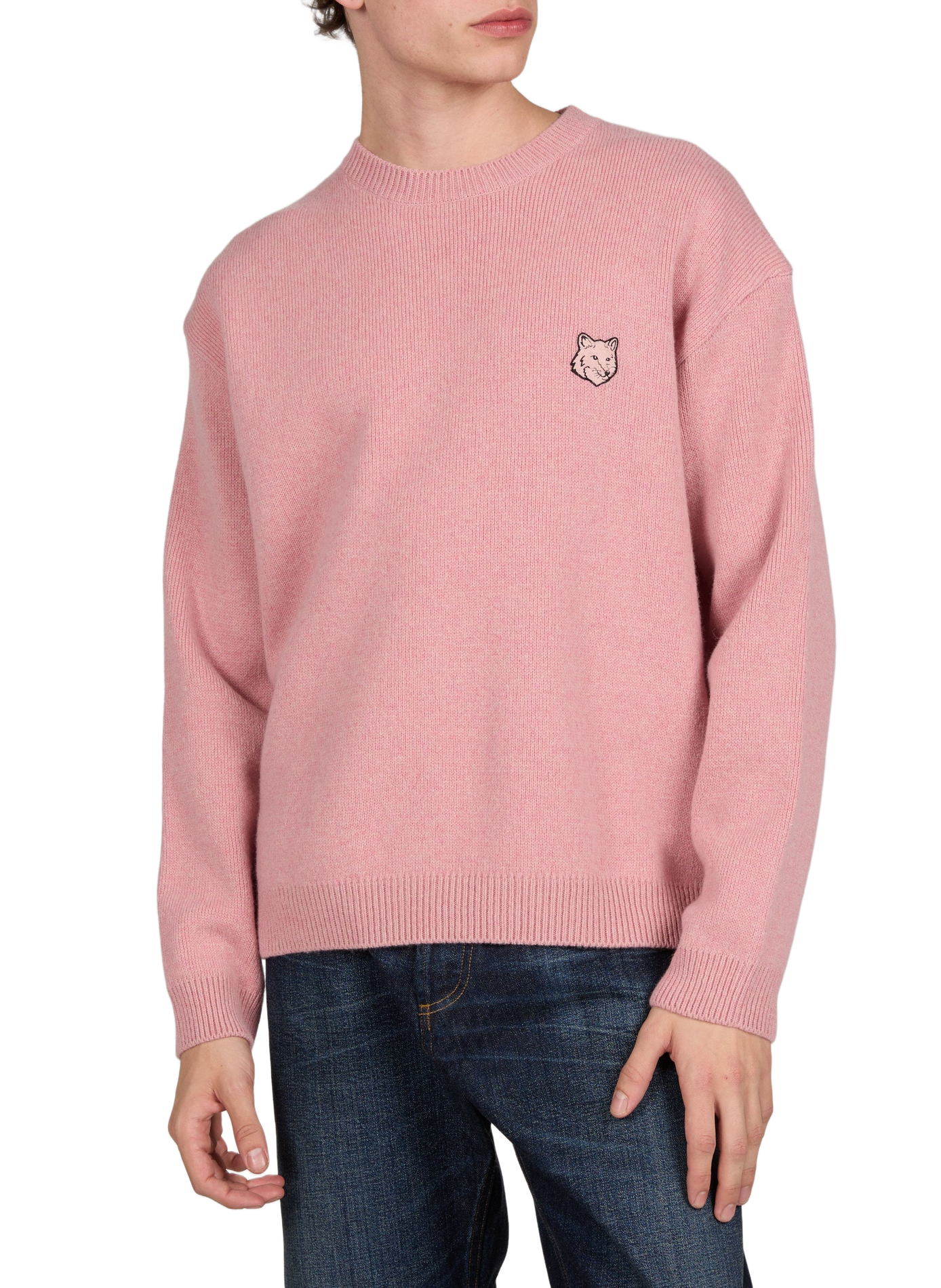 Oversized wool jumper MAISON KITSUNÉ Pink