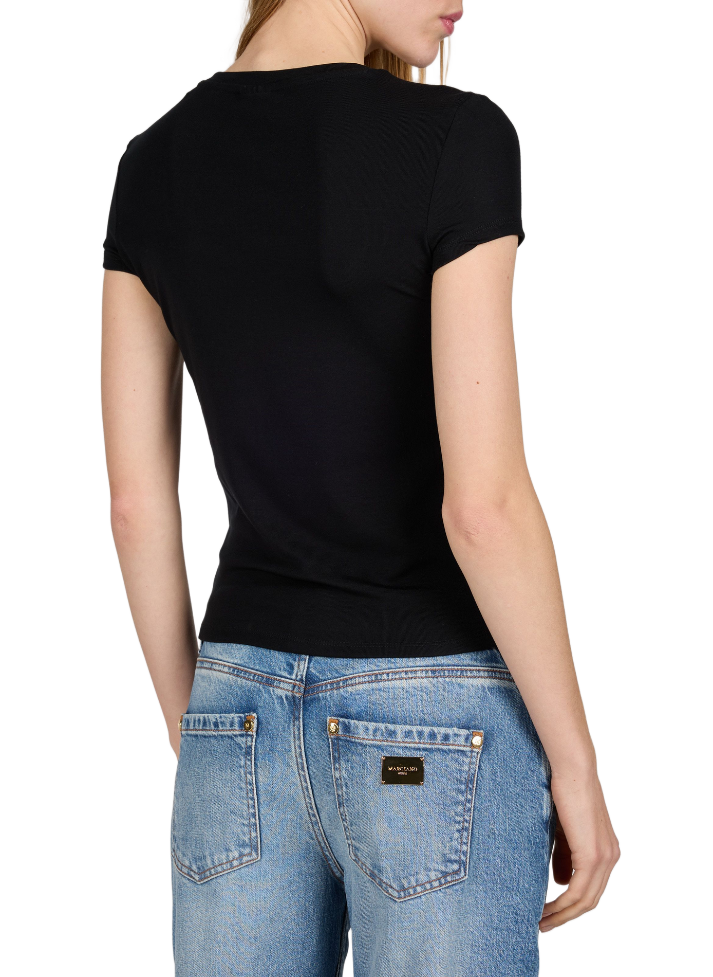 LOTUS plain crew-neck T-shirt GUESS Black