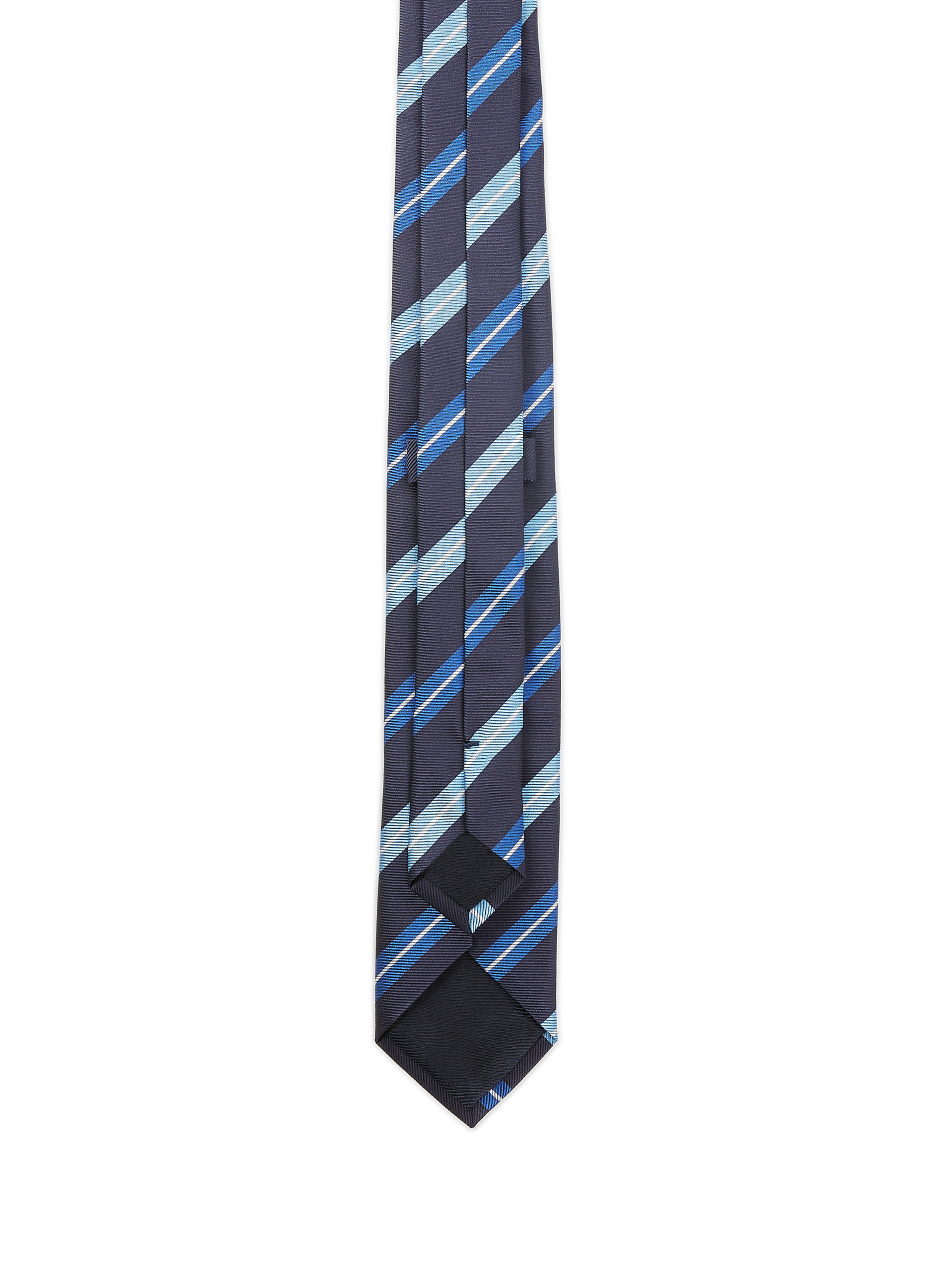 Striped silk tie AU PRINTEMPS PARIS Multicolour