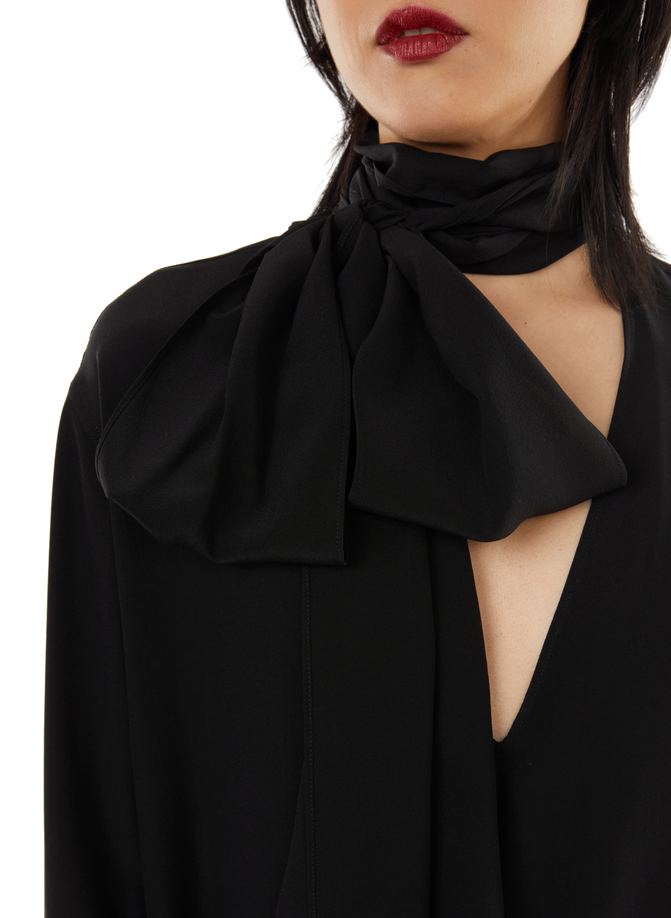 Blouse en soie  Noir