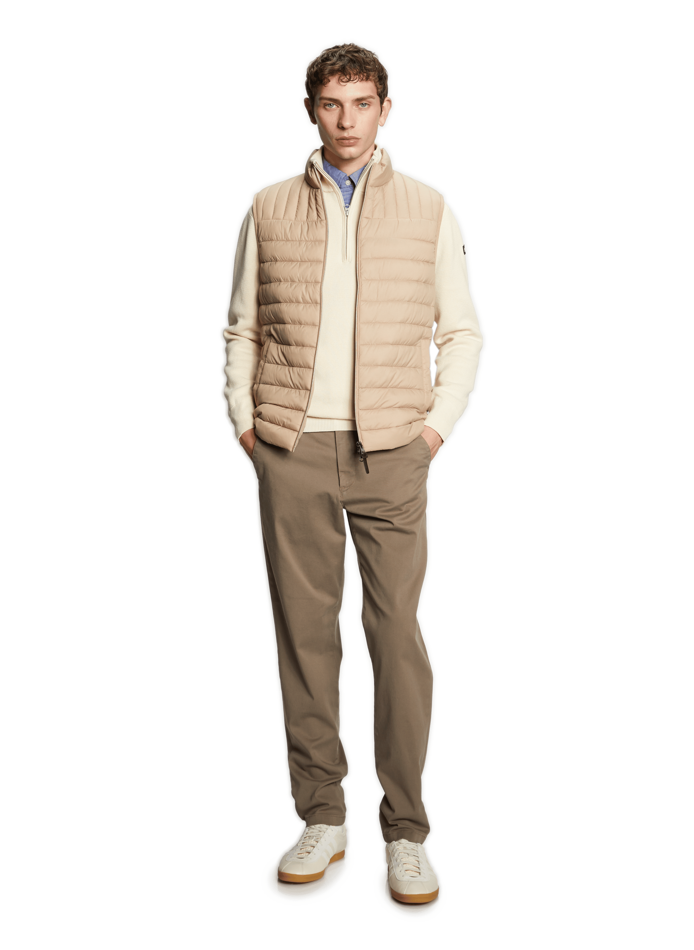 Pull en coton SCHOTT Blanc