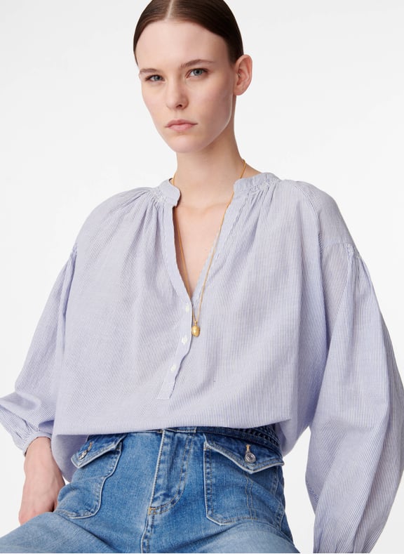 Blouse nipoa Bleu by VANESSA BRUNO VANESSA BRUNO Blouse nipoa Bleu
