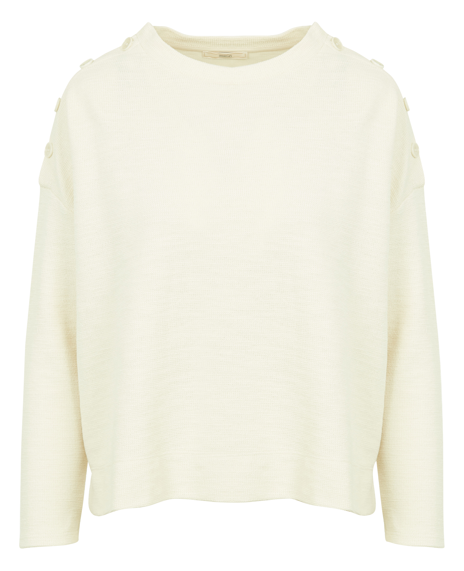 Pull fin col rond en coton mélangé austin SESSUN 