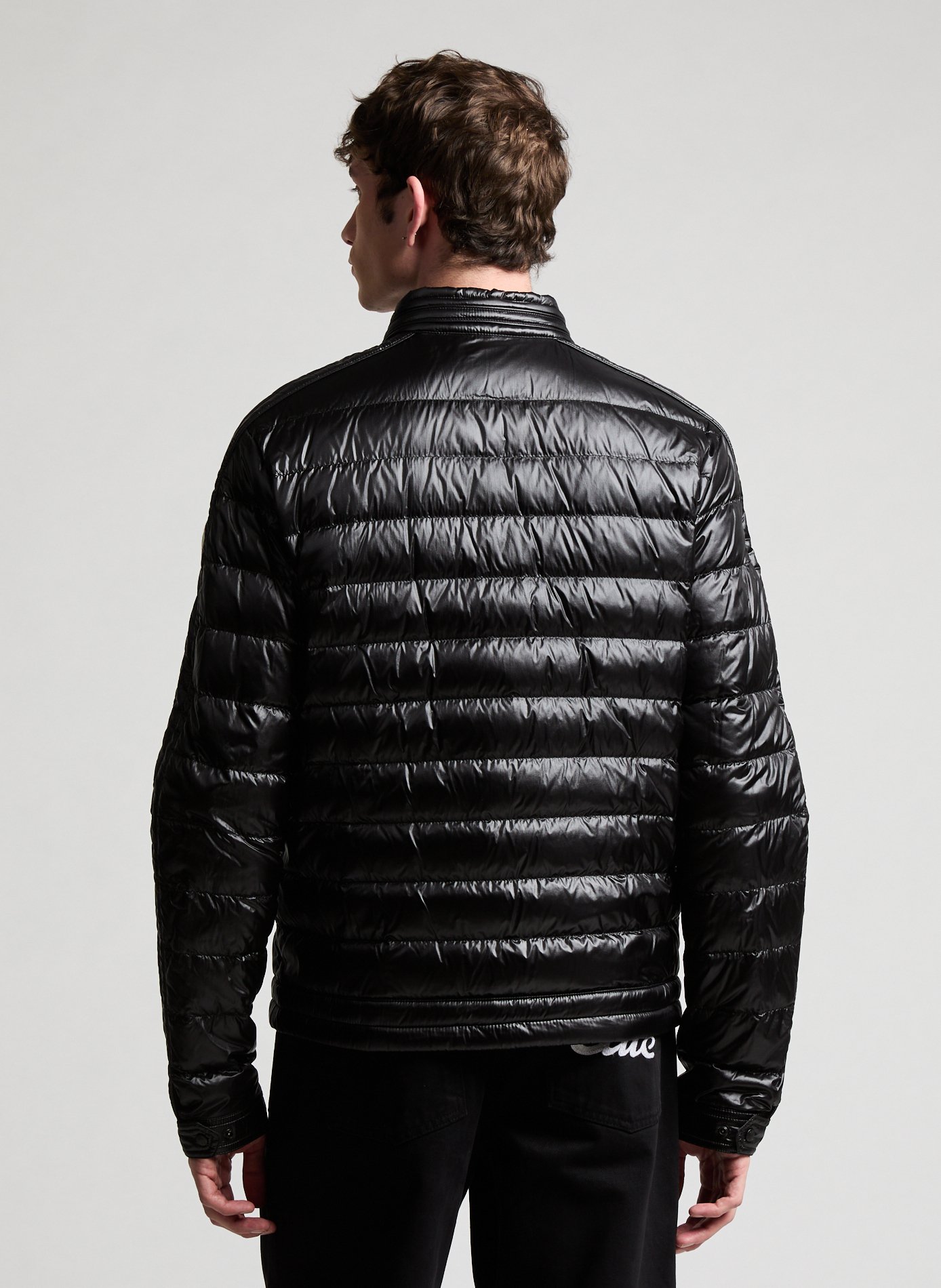 Straight biker jacket MONCLER Black