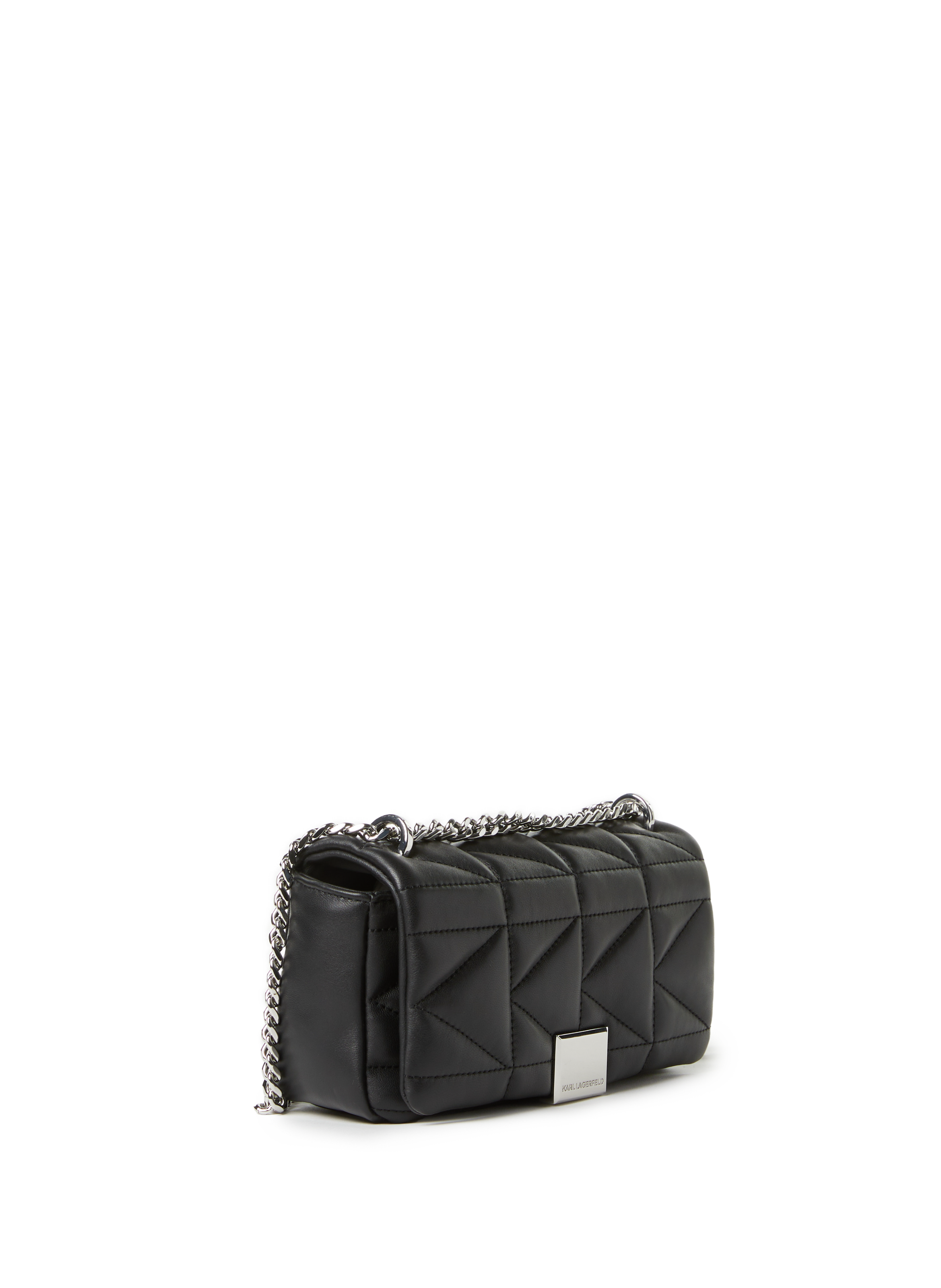 Quilted shoulder bag KARL LAGERFELD Black