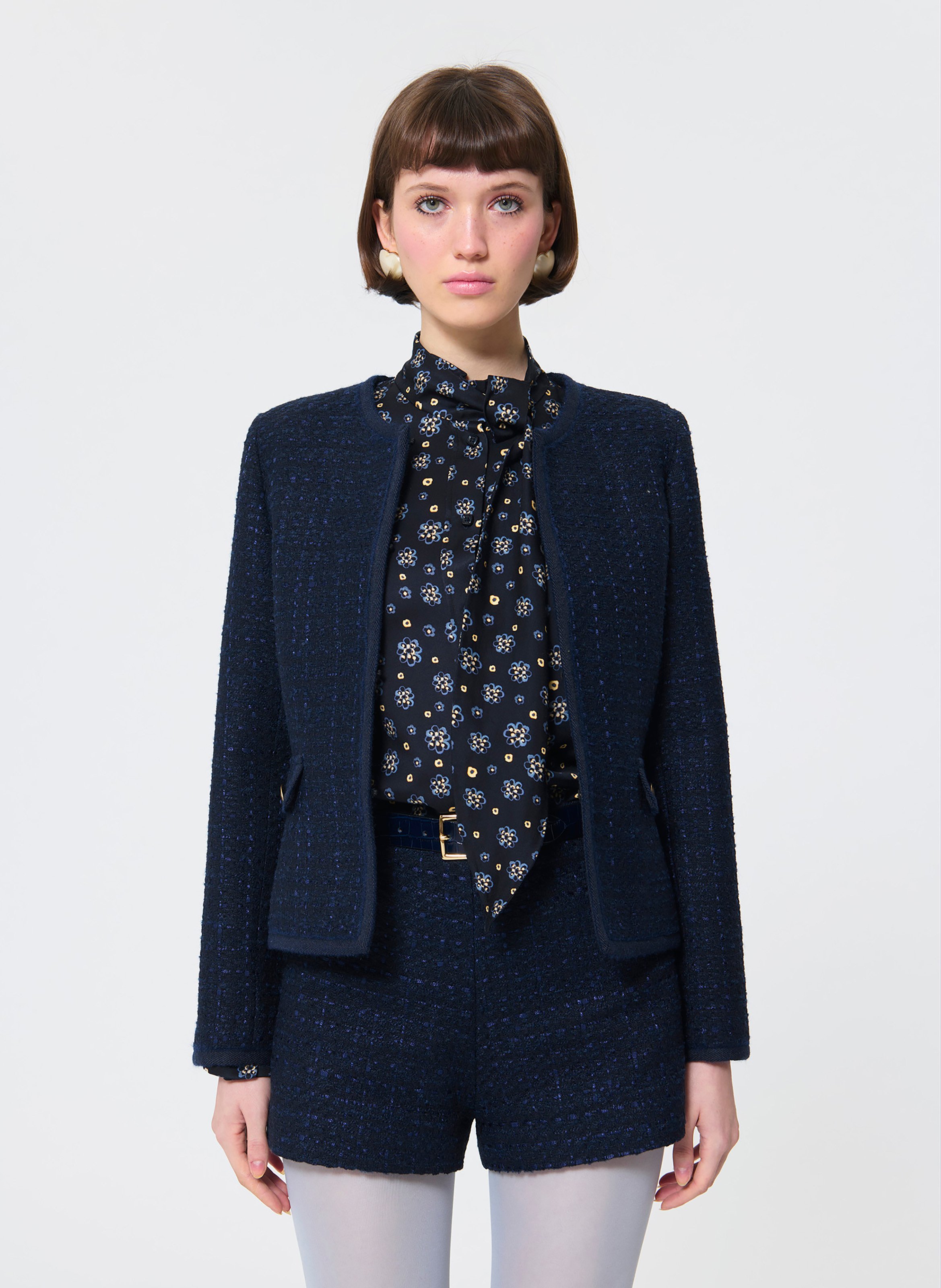 Veste velvet TARA JARMON Bleu