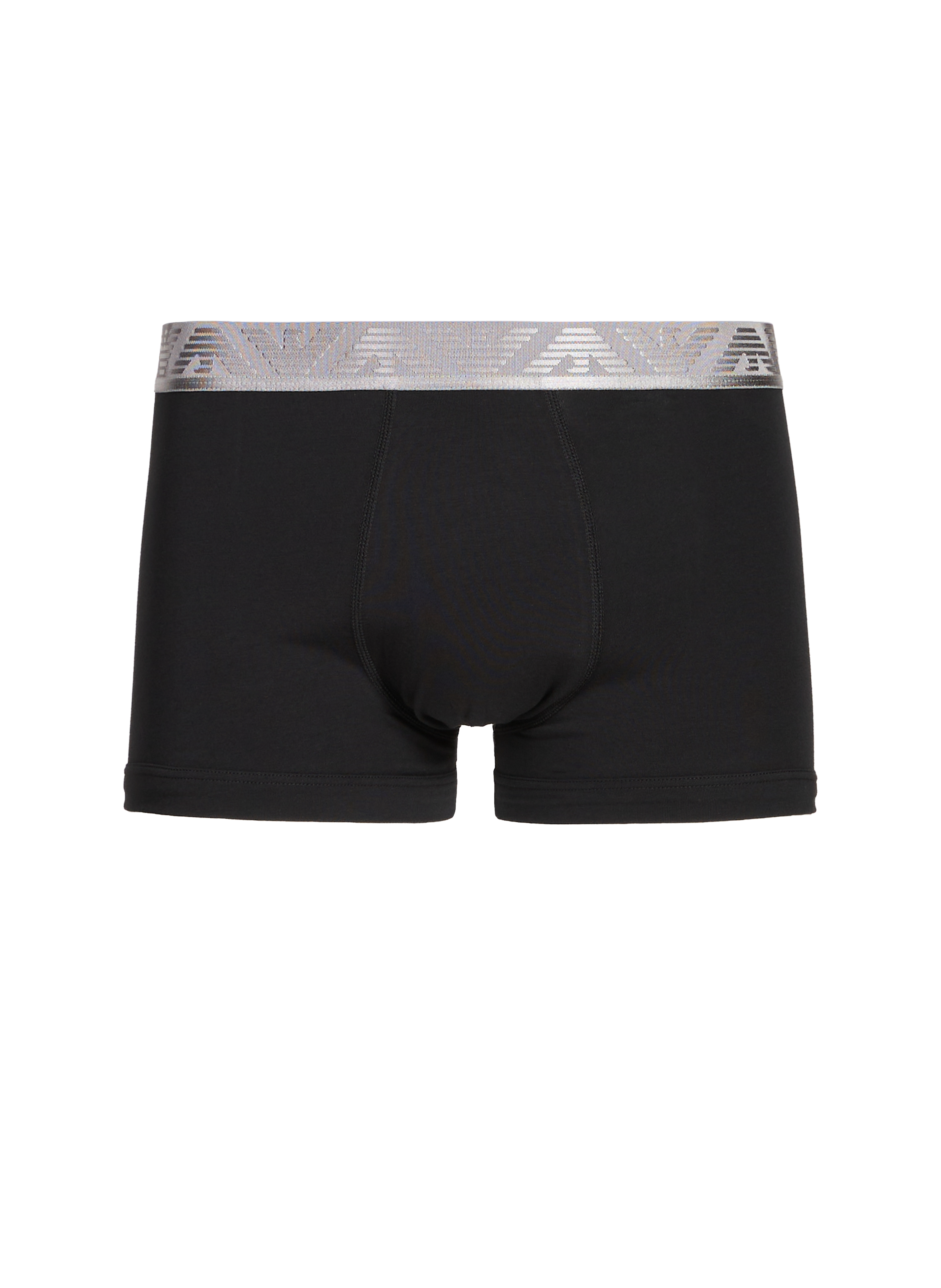 Lot de trois boxers en coton mélangé EMPORIO ARMANI Noir