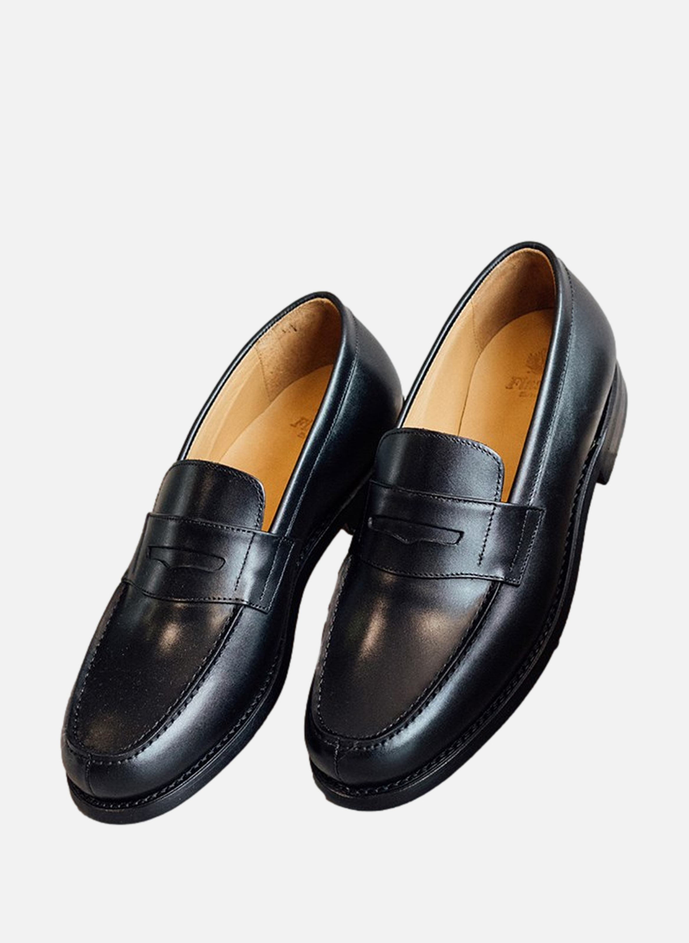 Mocassins cuir college 1986 FINSBURY Noir