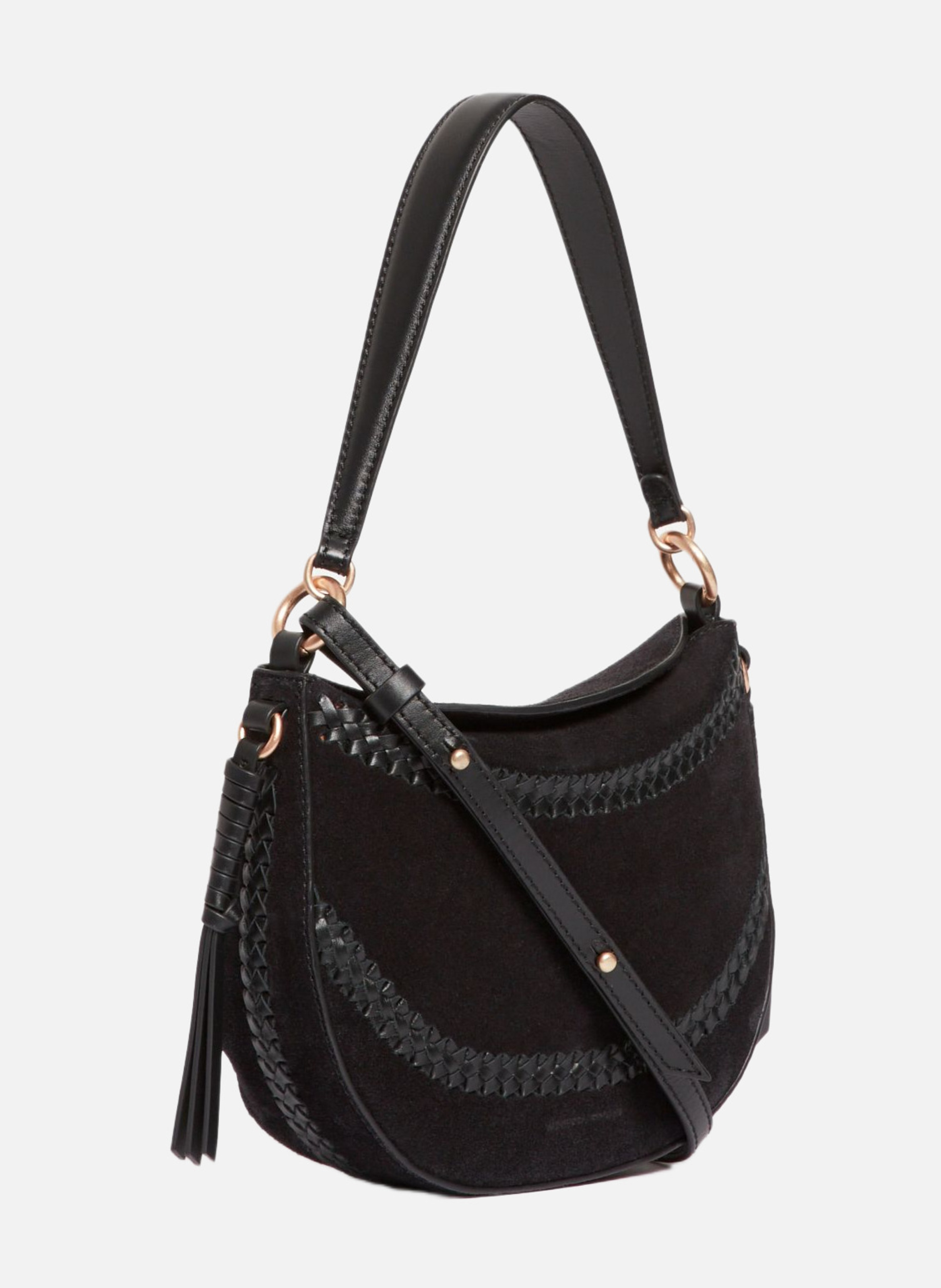 Petit sac daily en cuir velours Noir Vanessa bruno Femme